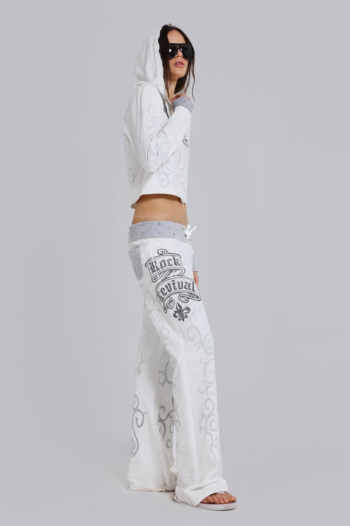 Rock Revival Graphic Studded Hoodie