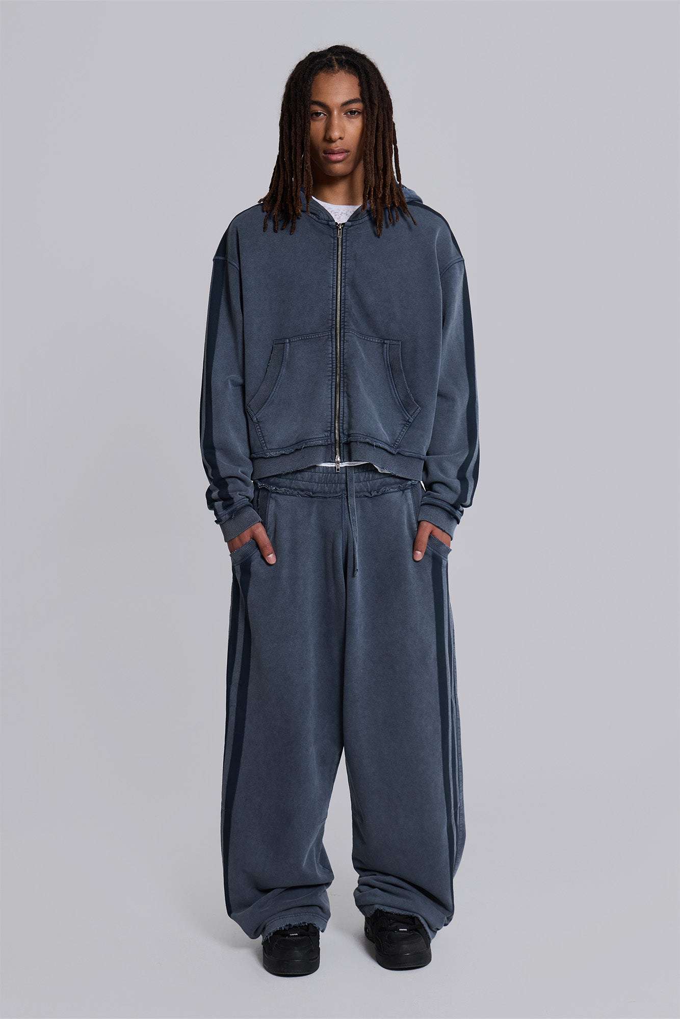 Blue Sporty Baggy Monster Joggers
