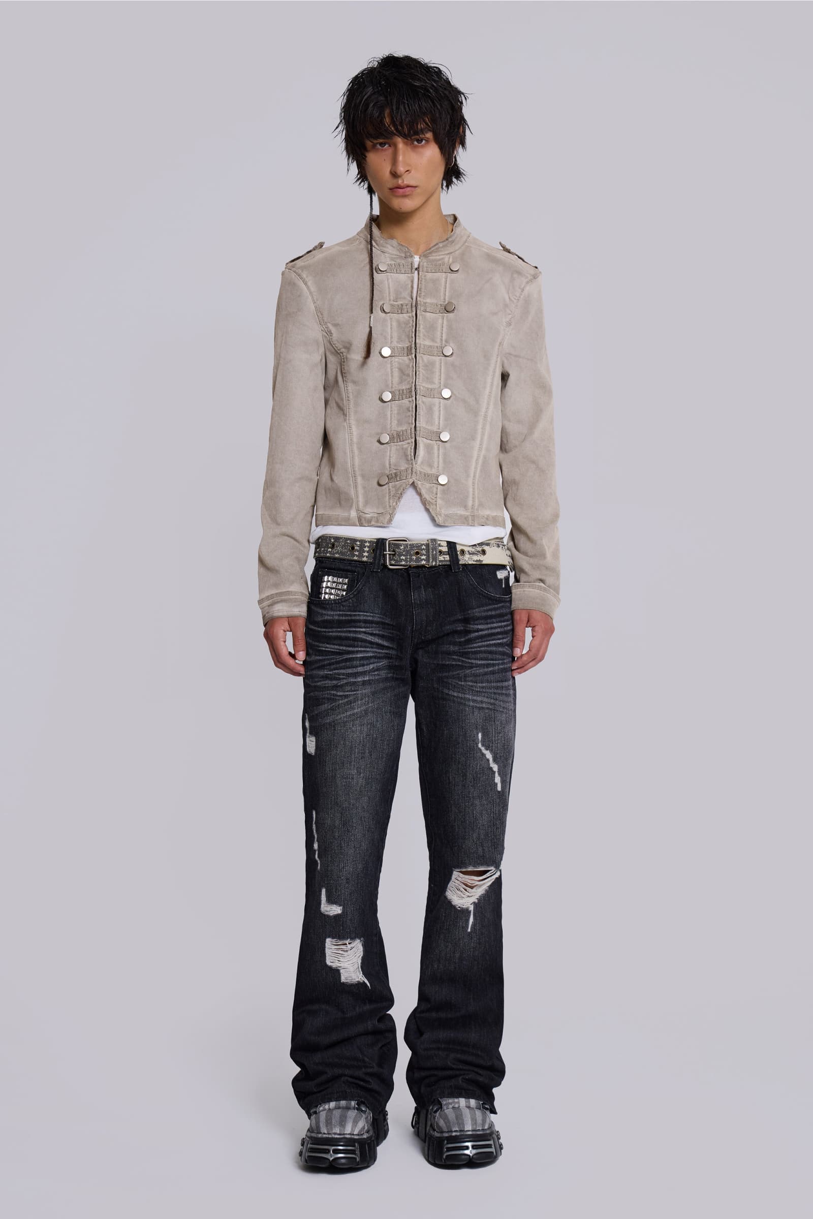 Rebel Military Jacket in Clay