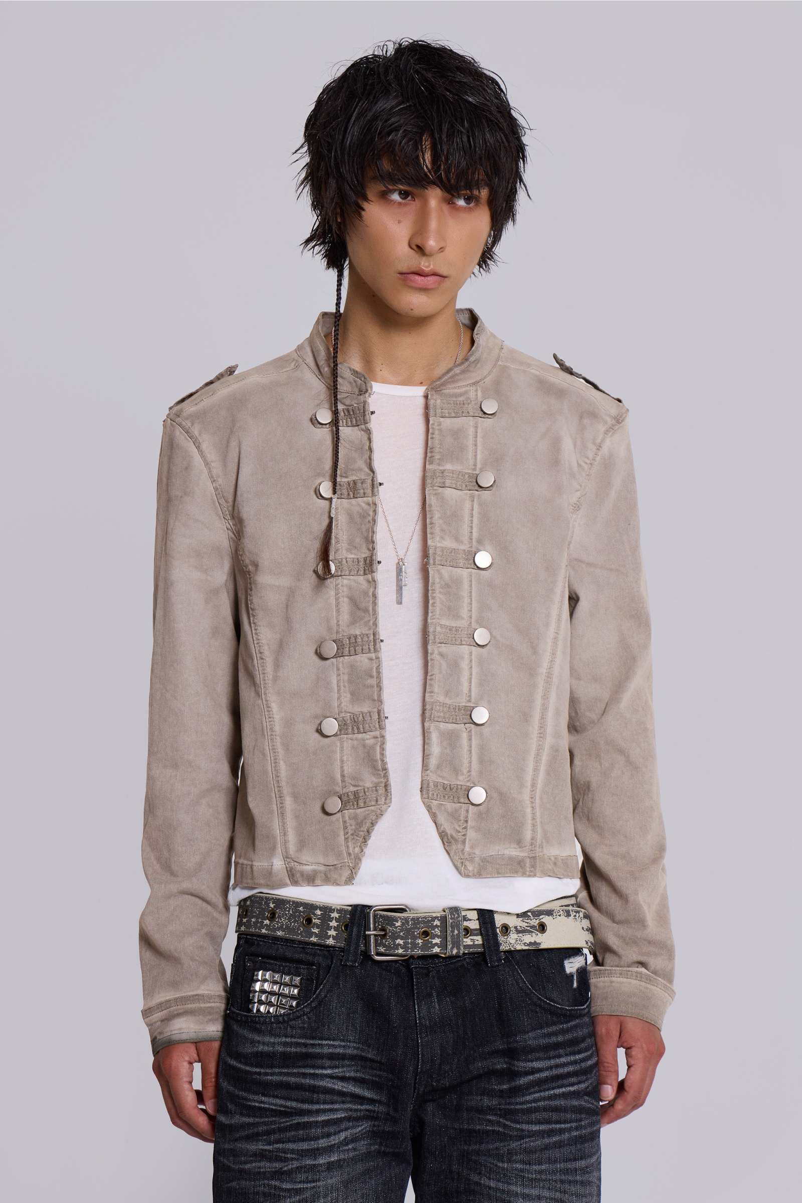 Rebel Military Jacket in Clay