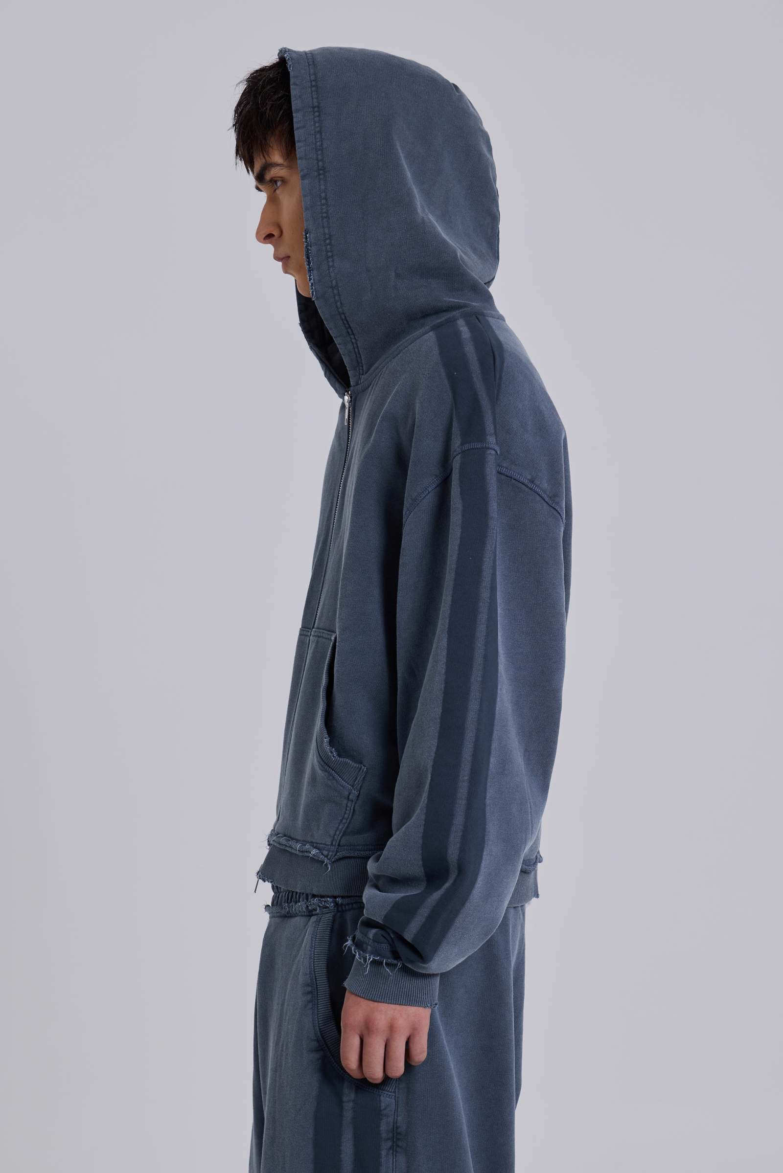 Blue Sporty Baggy Monster Hoodie