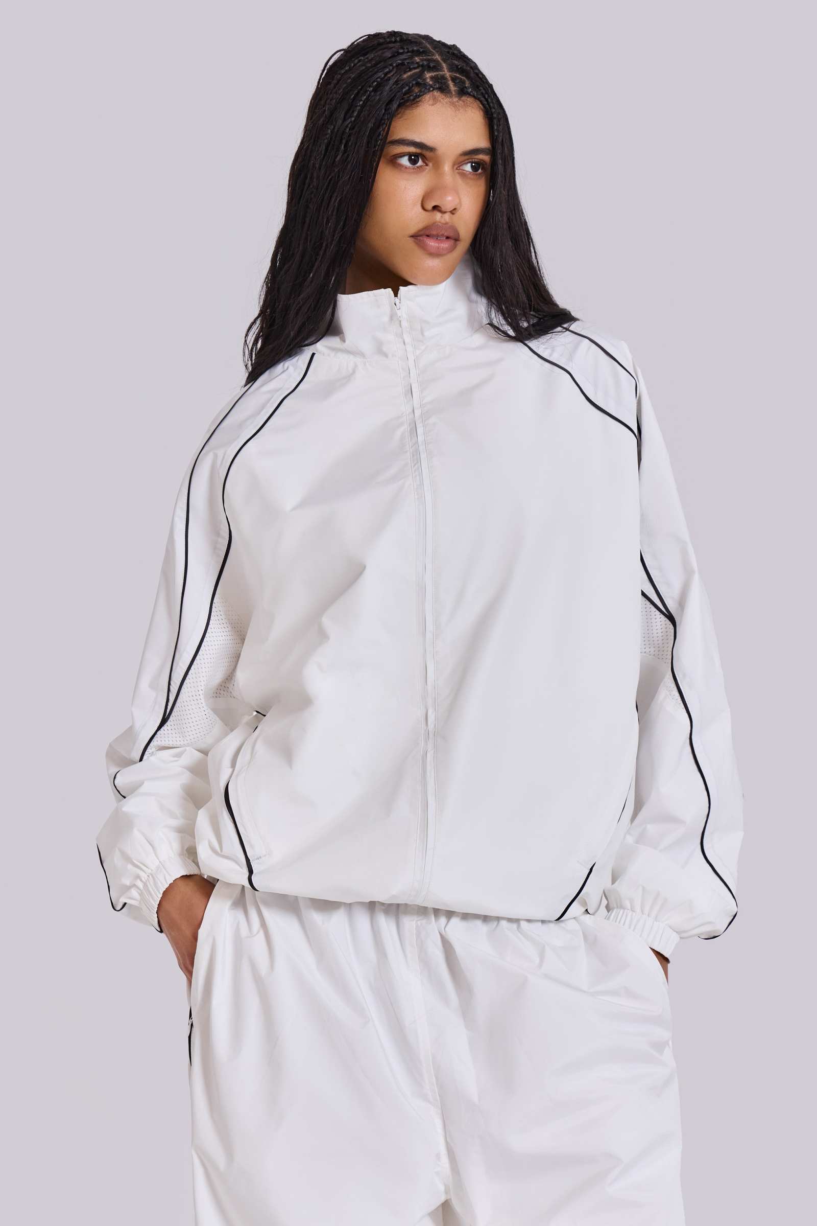 White Vapor Tracksuit Top