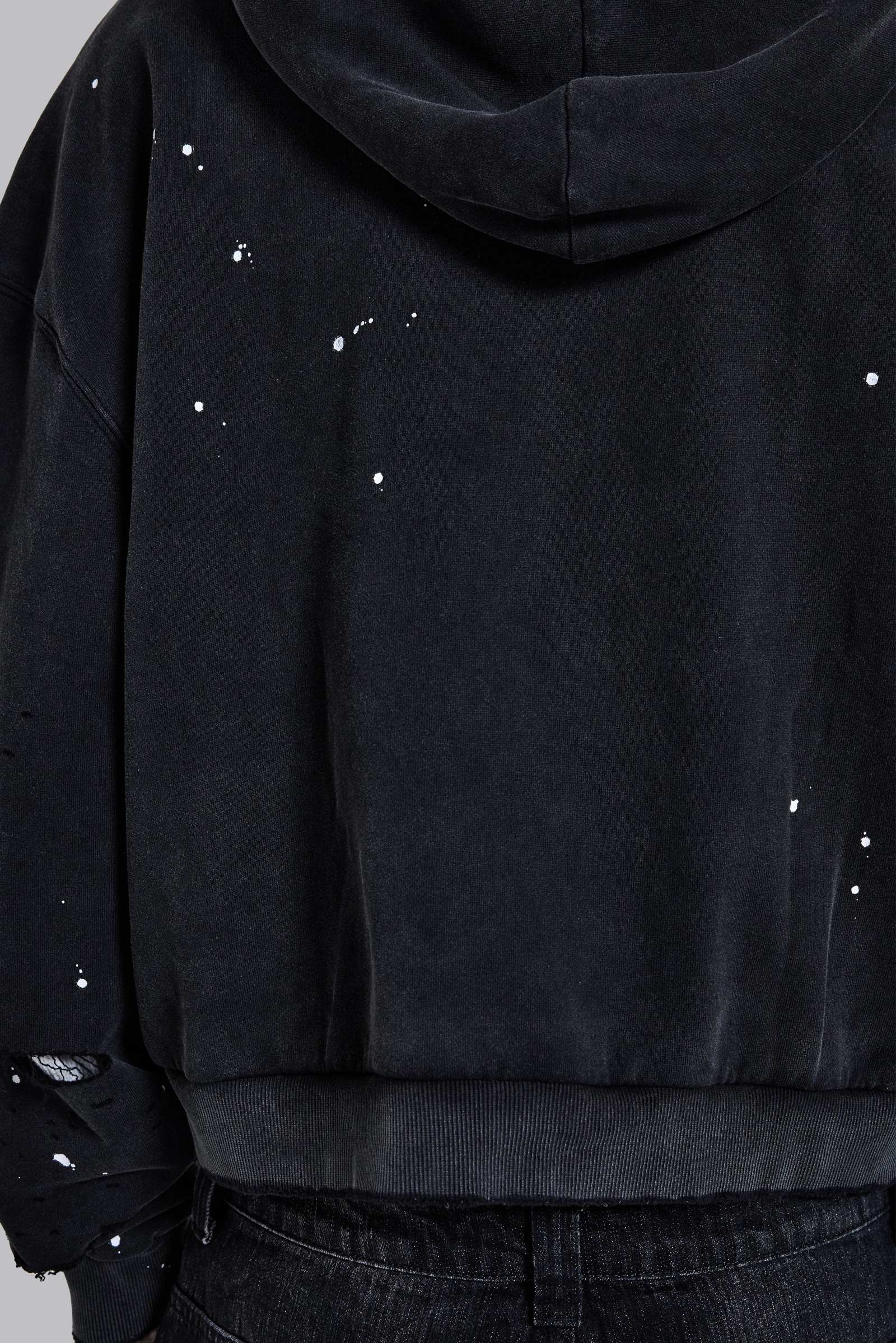 Sun Faded Waffle Lined Zip Hoodie