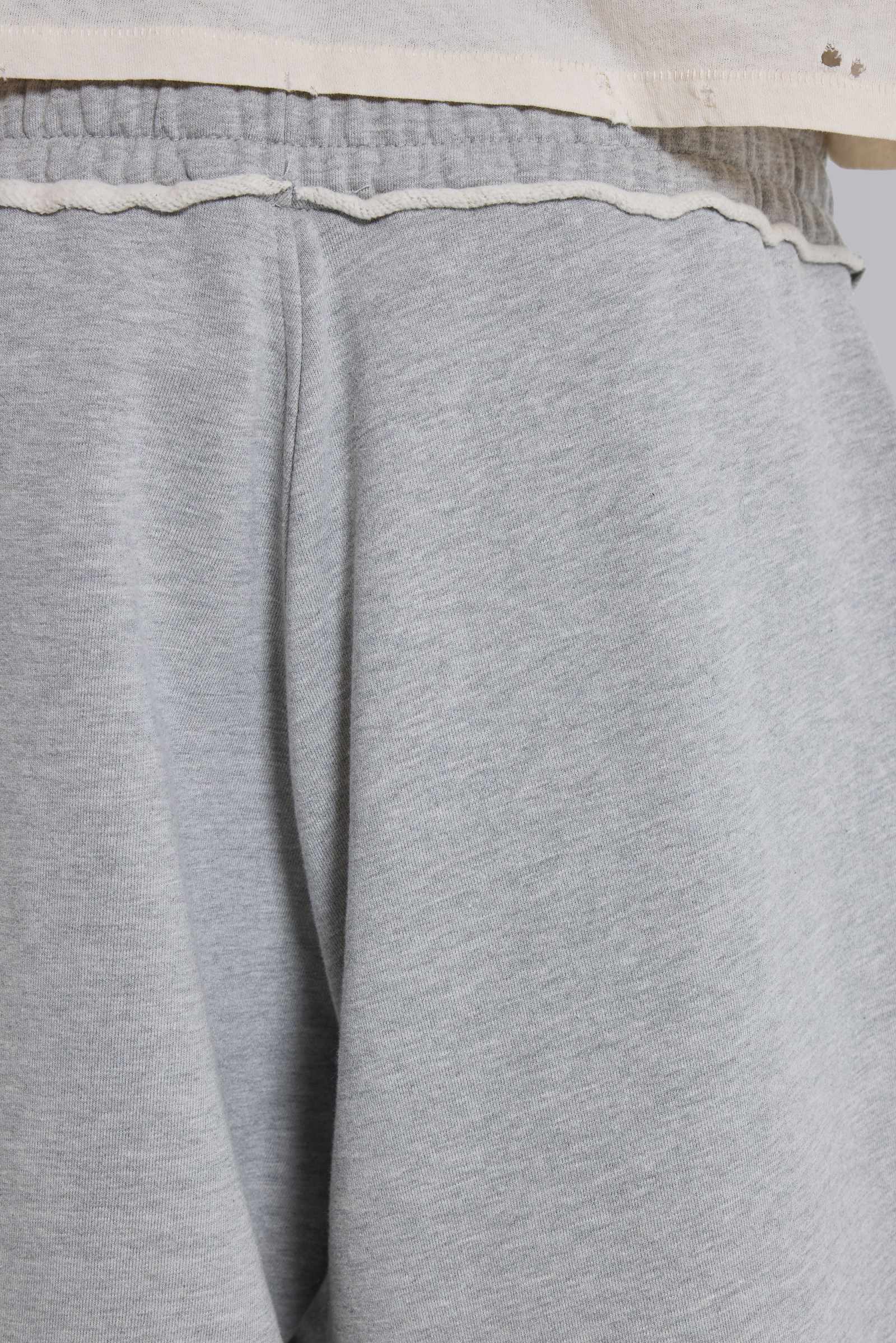 Grey Marl Cuffed Baggy Monster Joggers