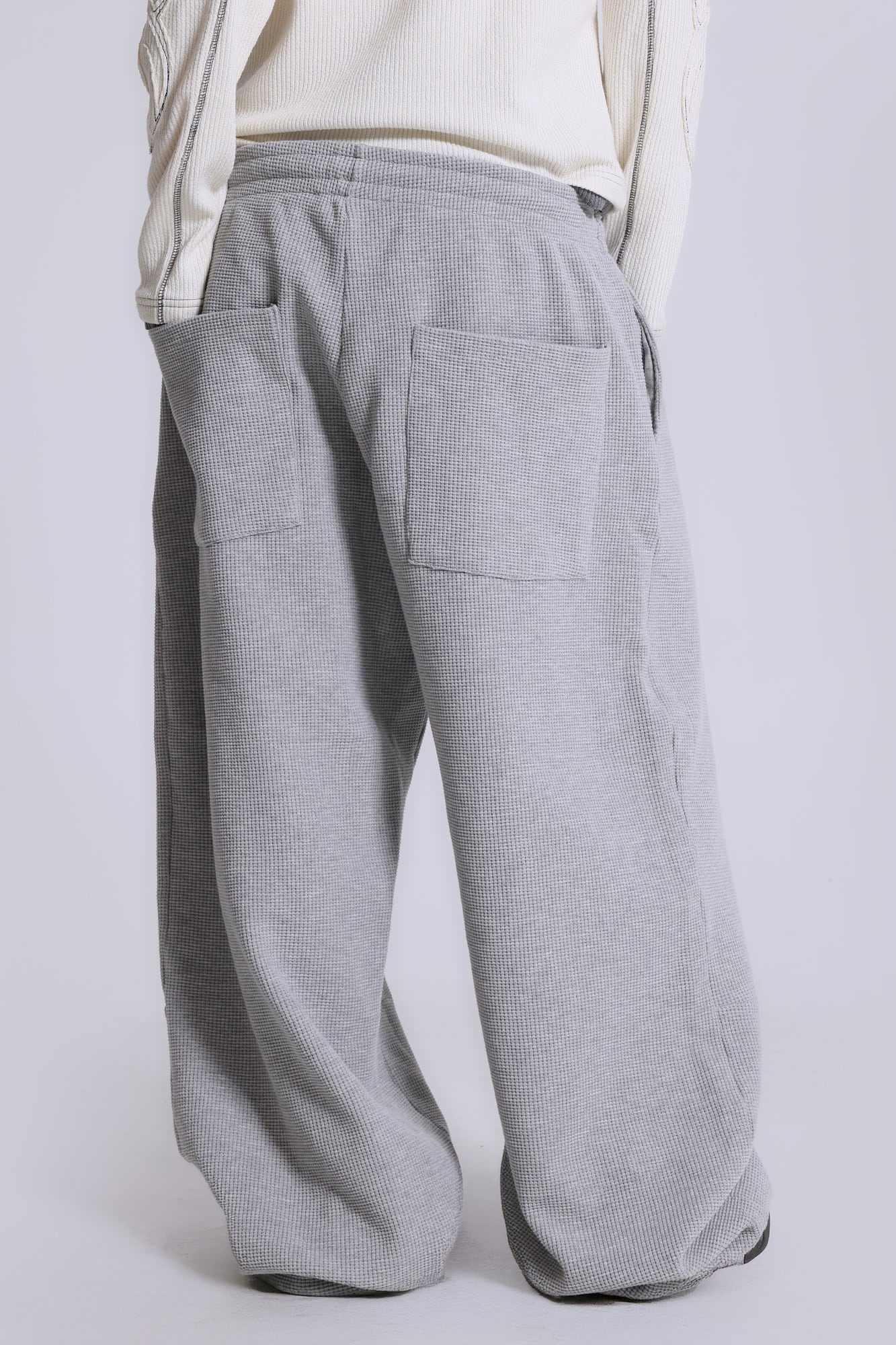 Grey Marl Waffle Monster Joggers