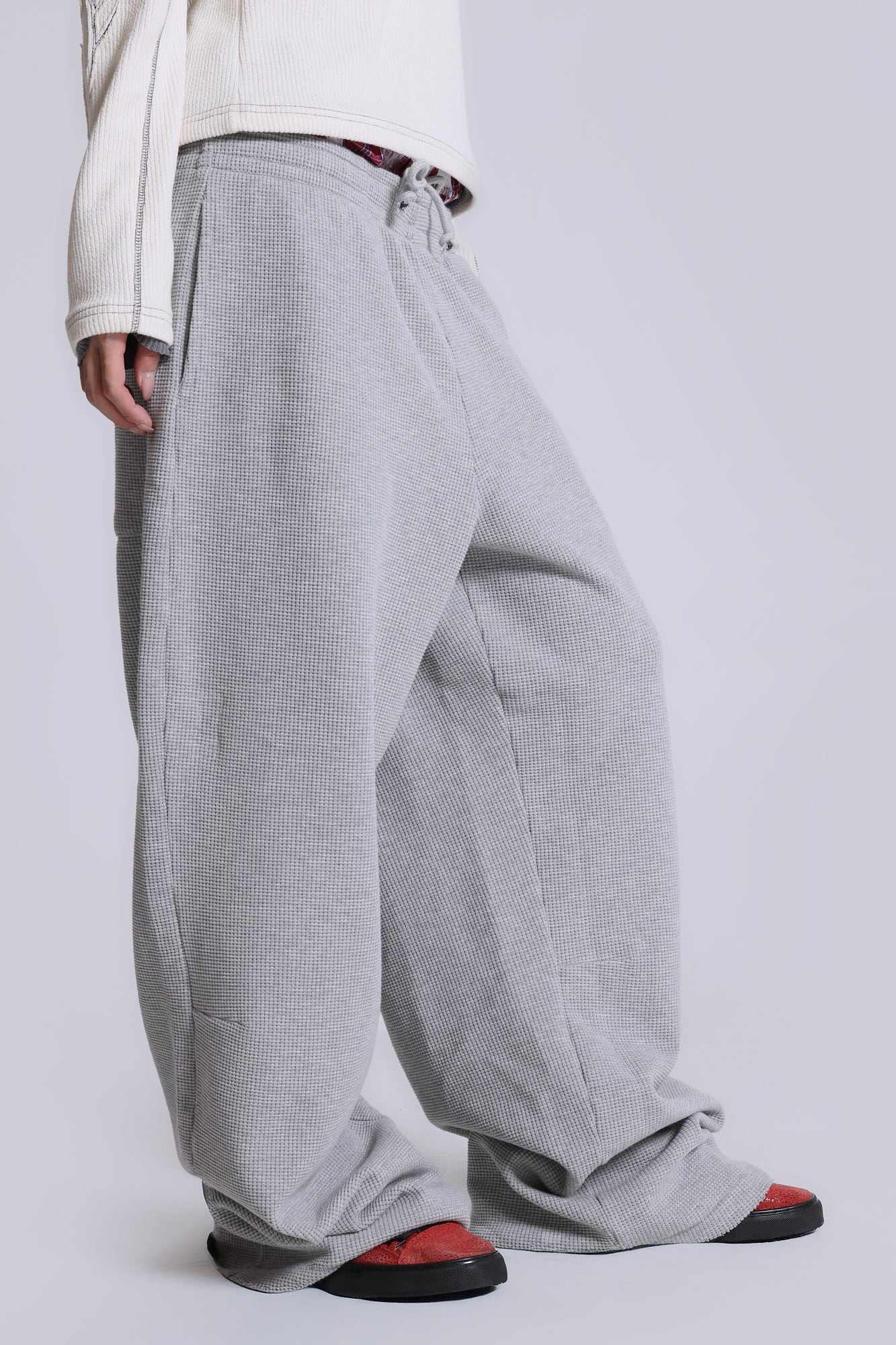 Grey Marl Waffle Monster Joggers