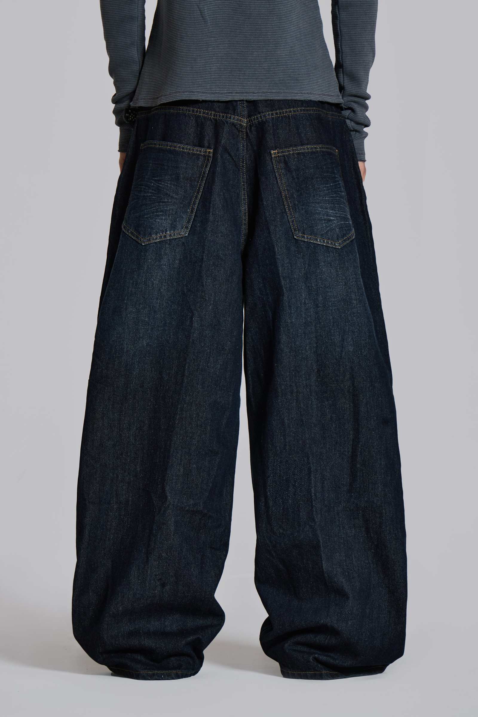 Creased Indigo XL Colossus Jeans