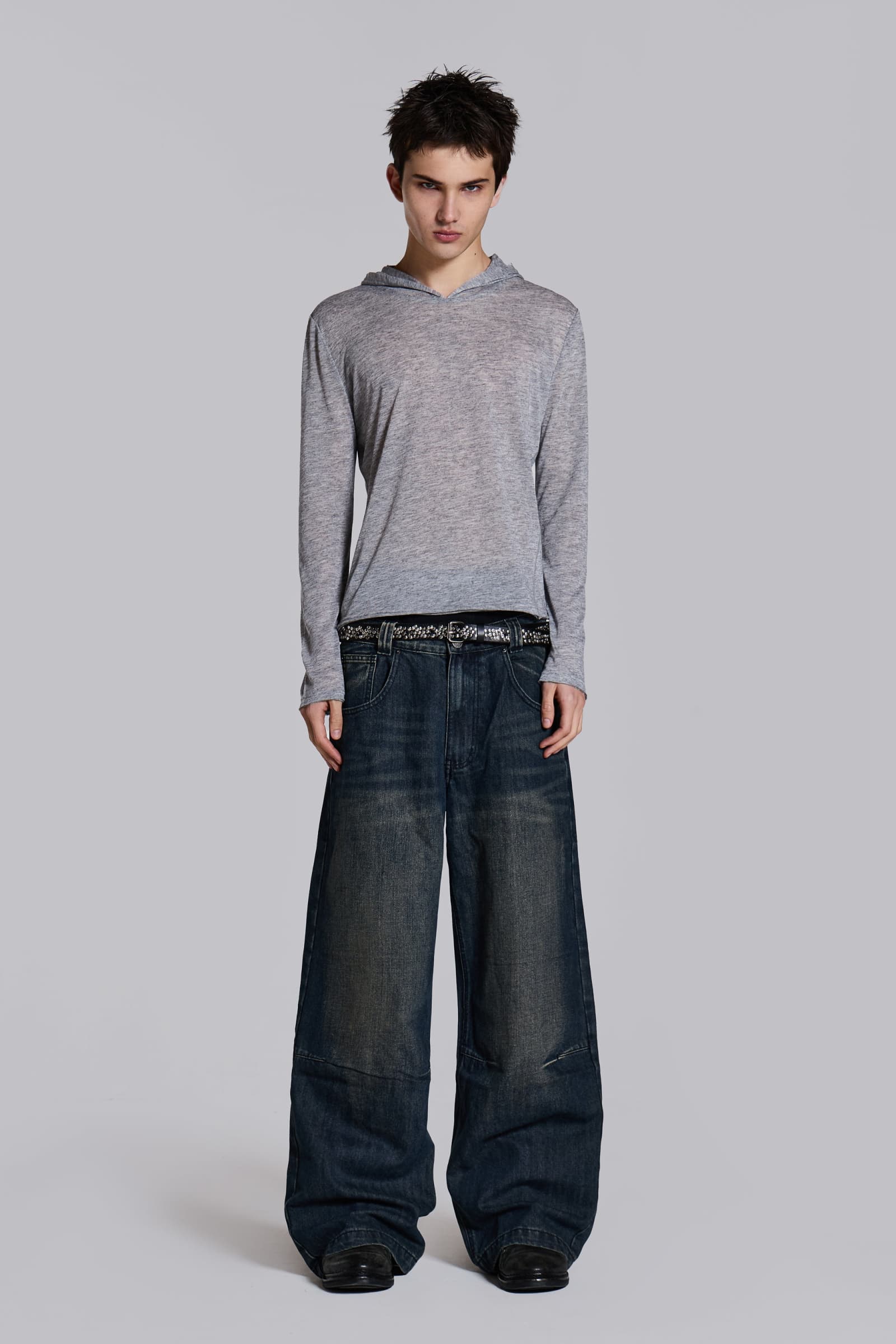 Grey Marl Mist Hoodie