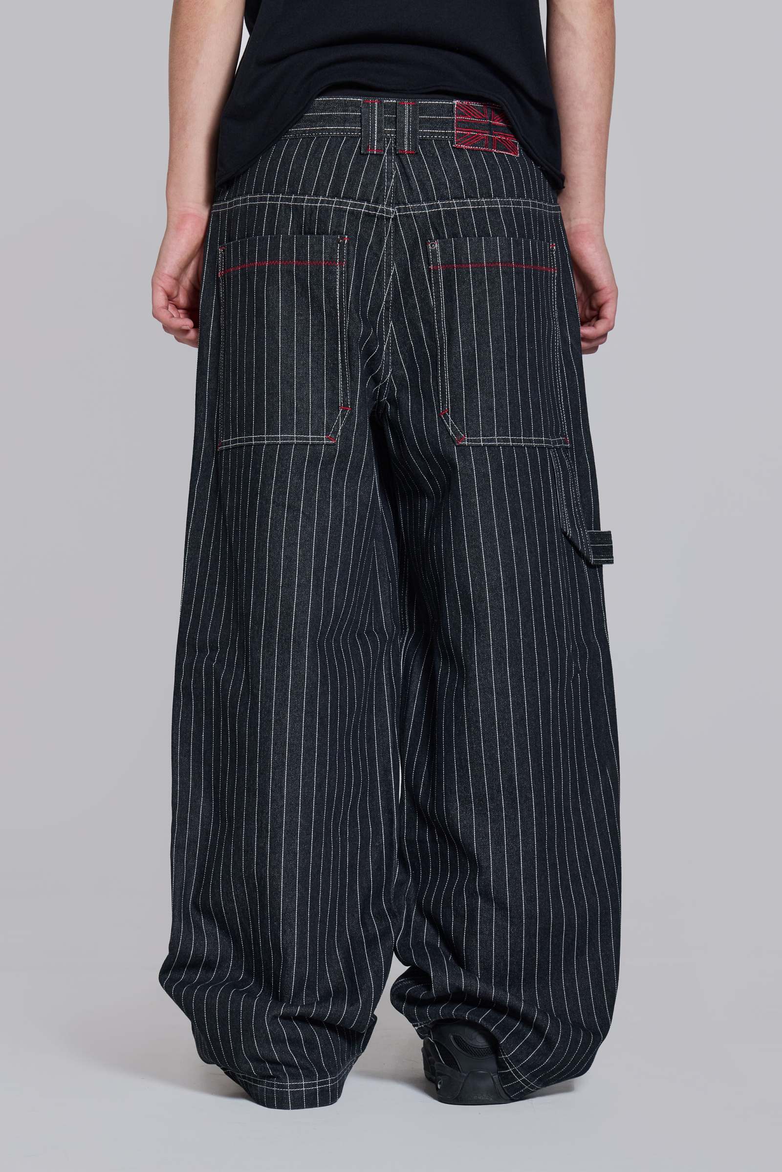 Black Ollie Pinstripe XL Colossus Jeans