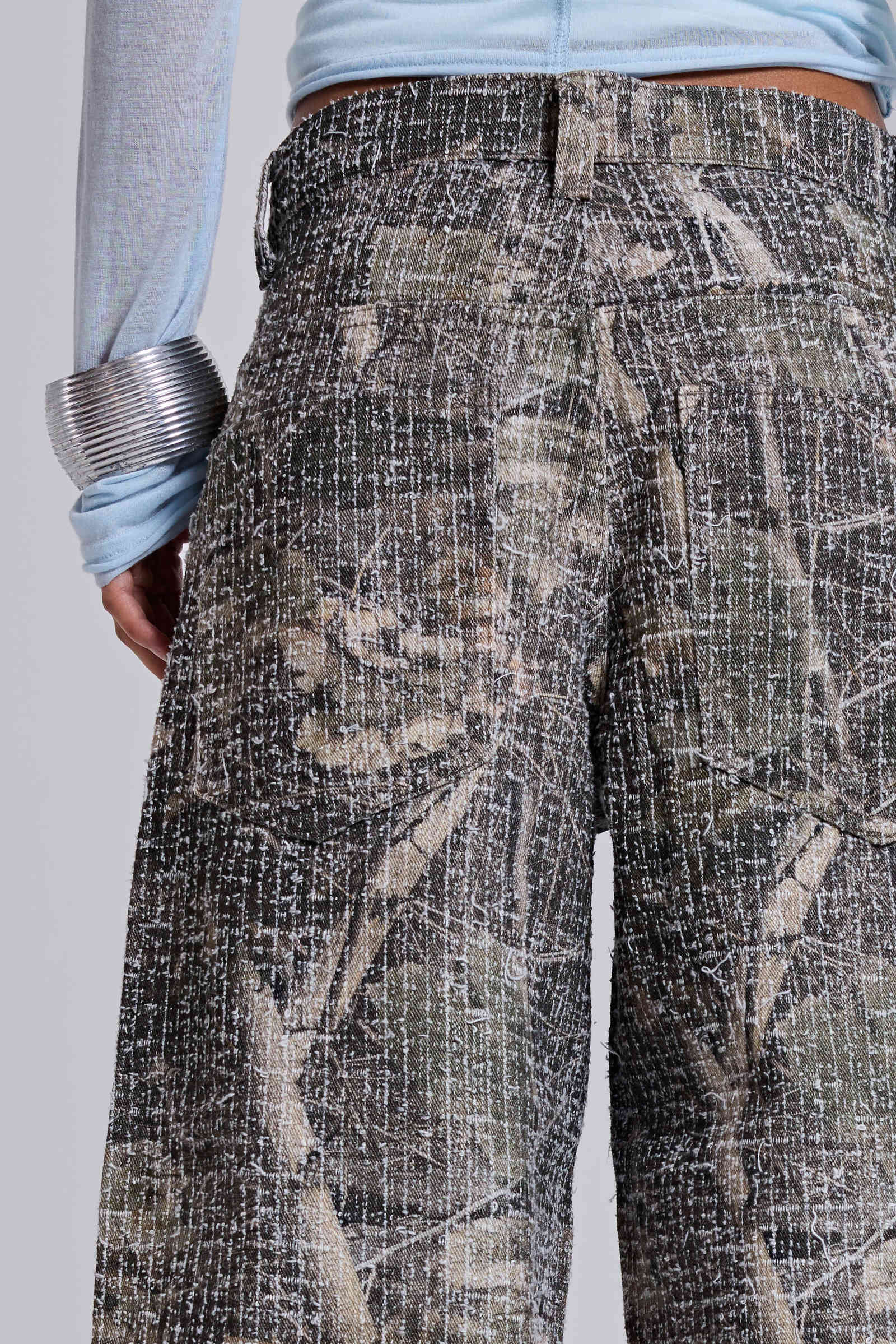 Needle Punch Woodland Camo Colossus Jeans