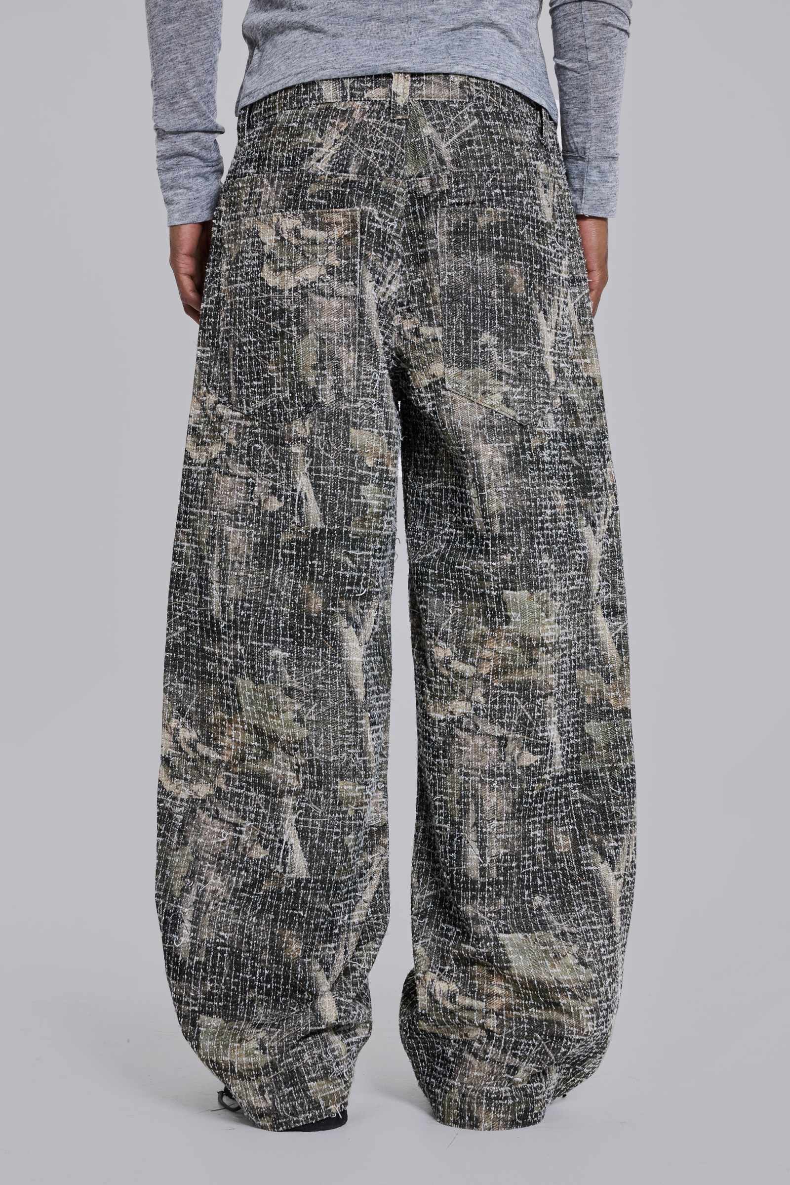 Needle Punch Woodland Camo Colossus Jeans