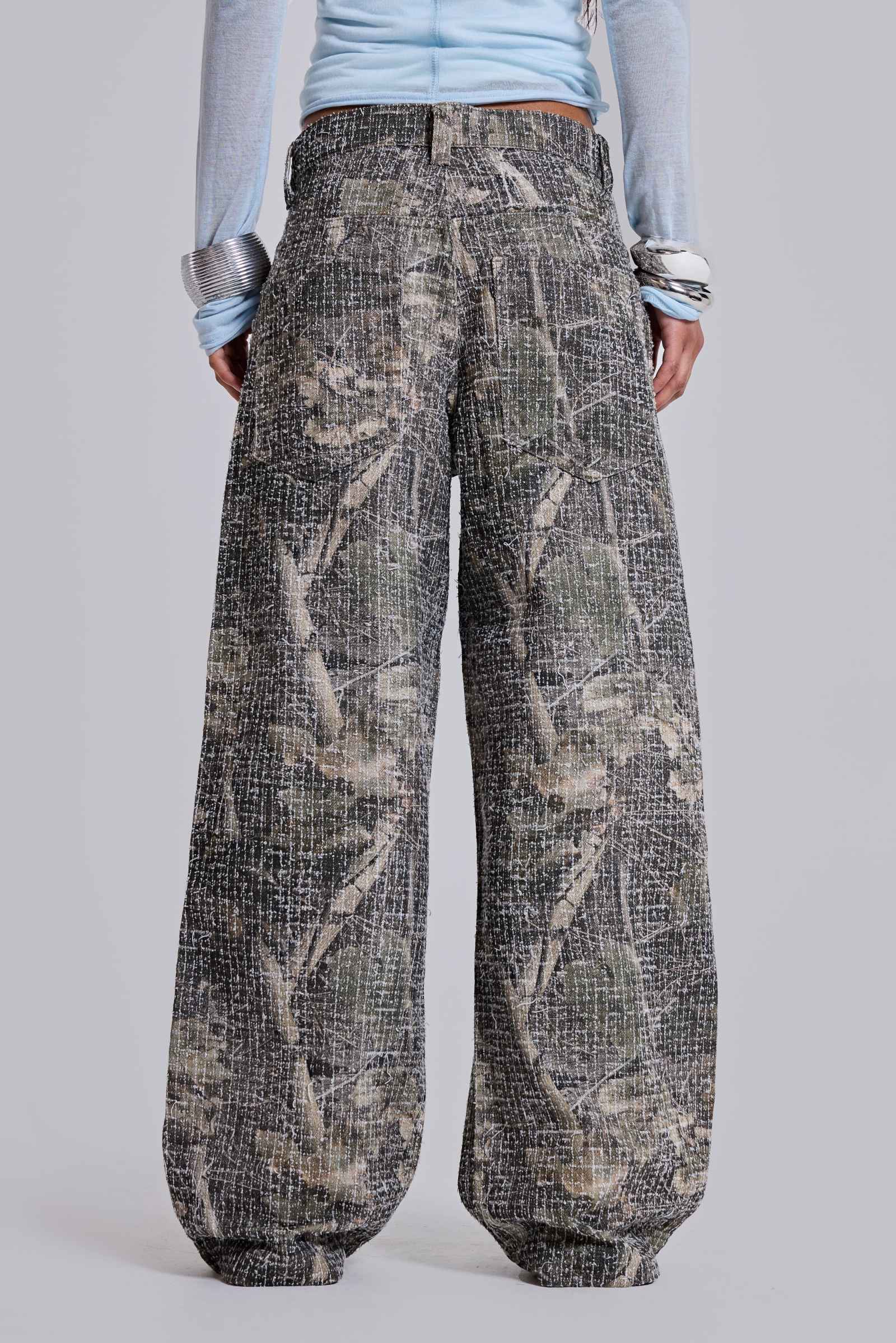 Needle Punch Woodland Camo Colossus Jeans