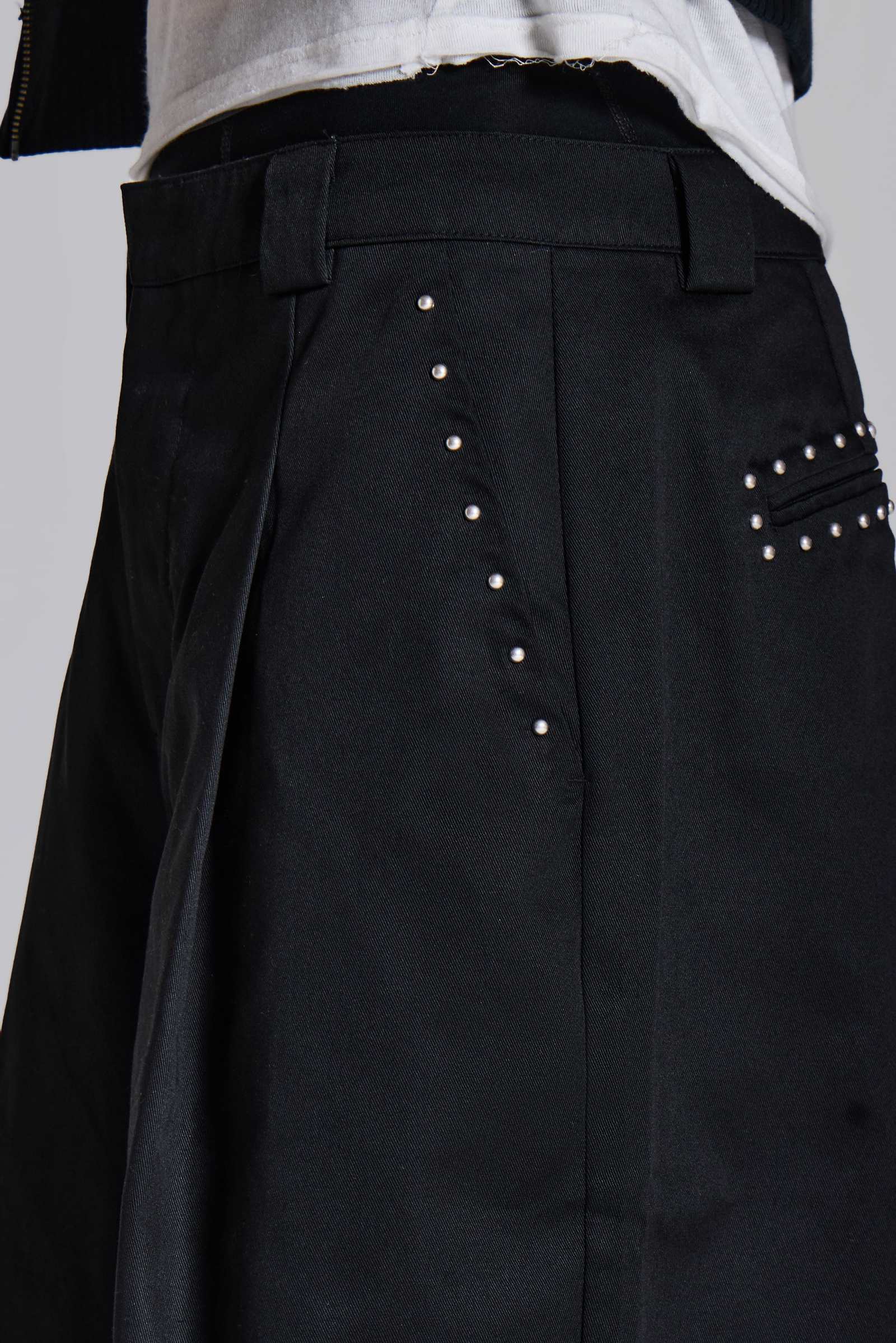 Studded Black Goliath Suit Pants