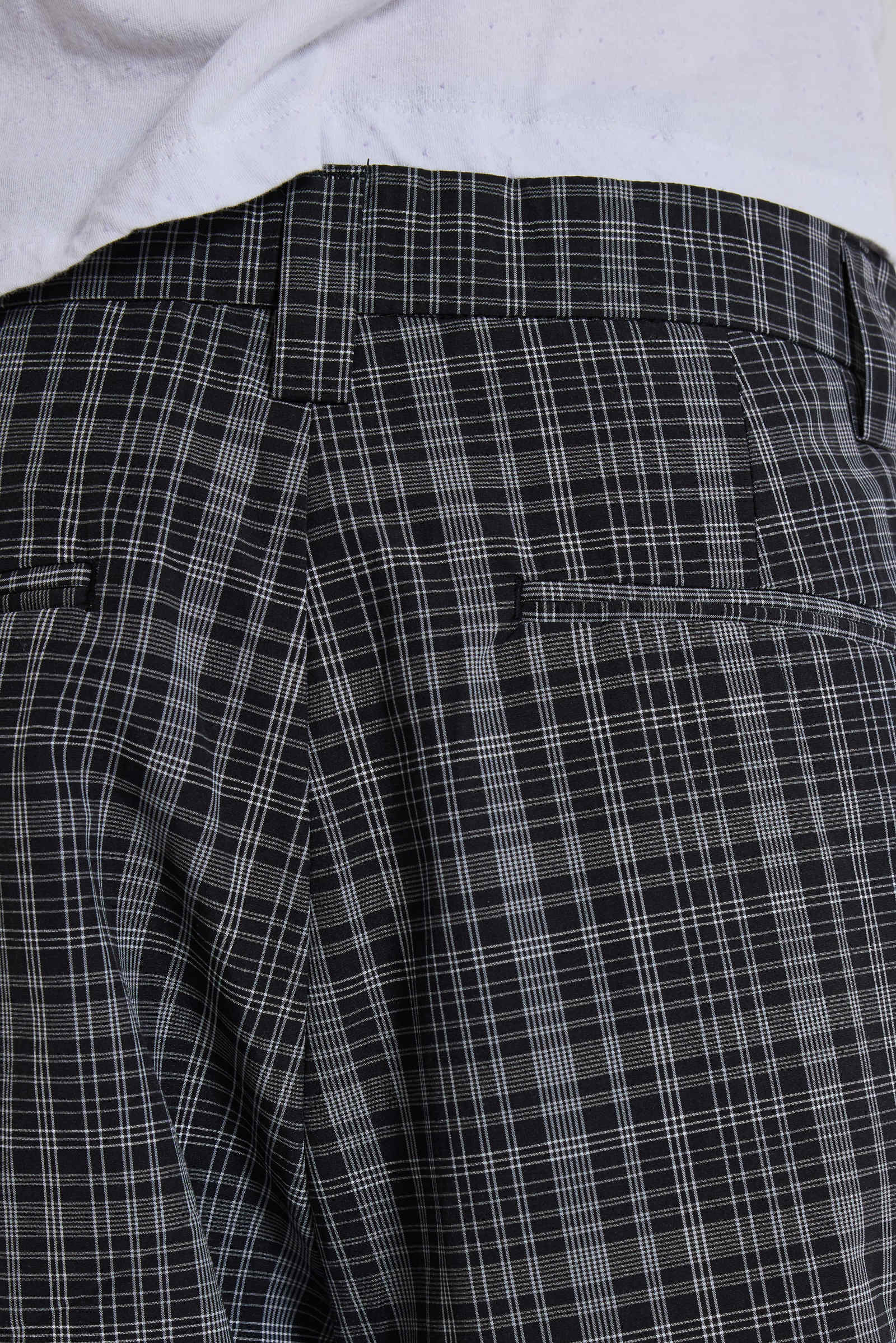 Black Check Goliath Suit Trousers