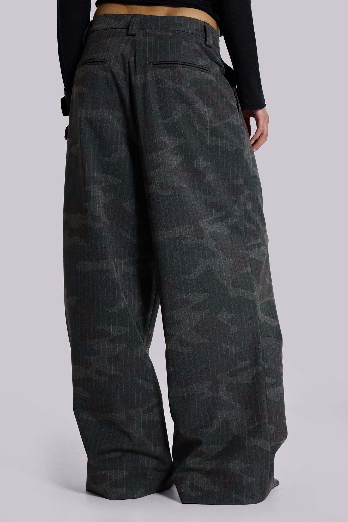 Camo Pinstripe Goliath Suit Pants