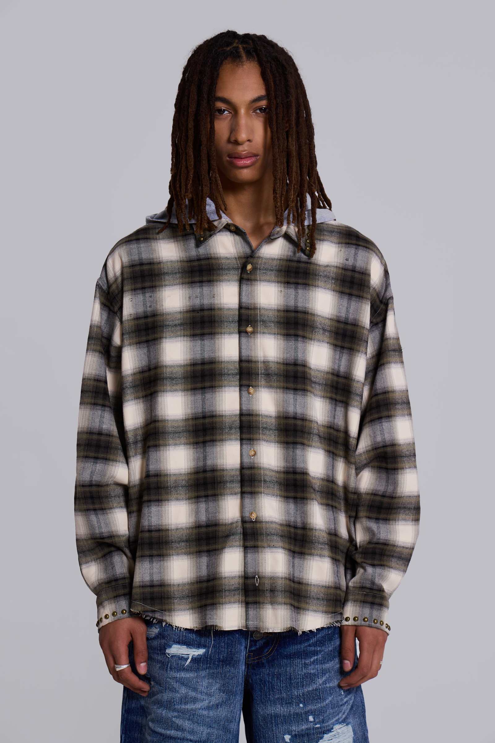 Taku Hooded Flannel Shirt