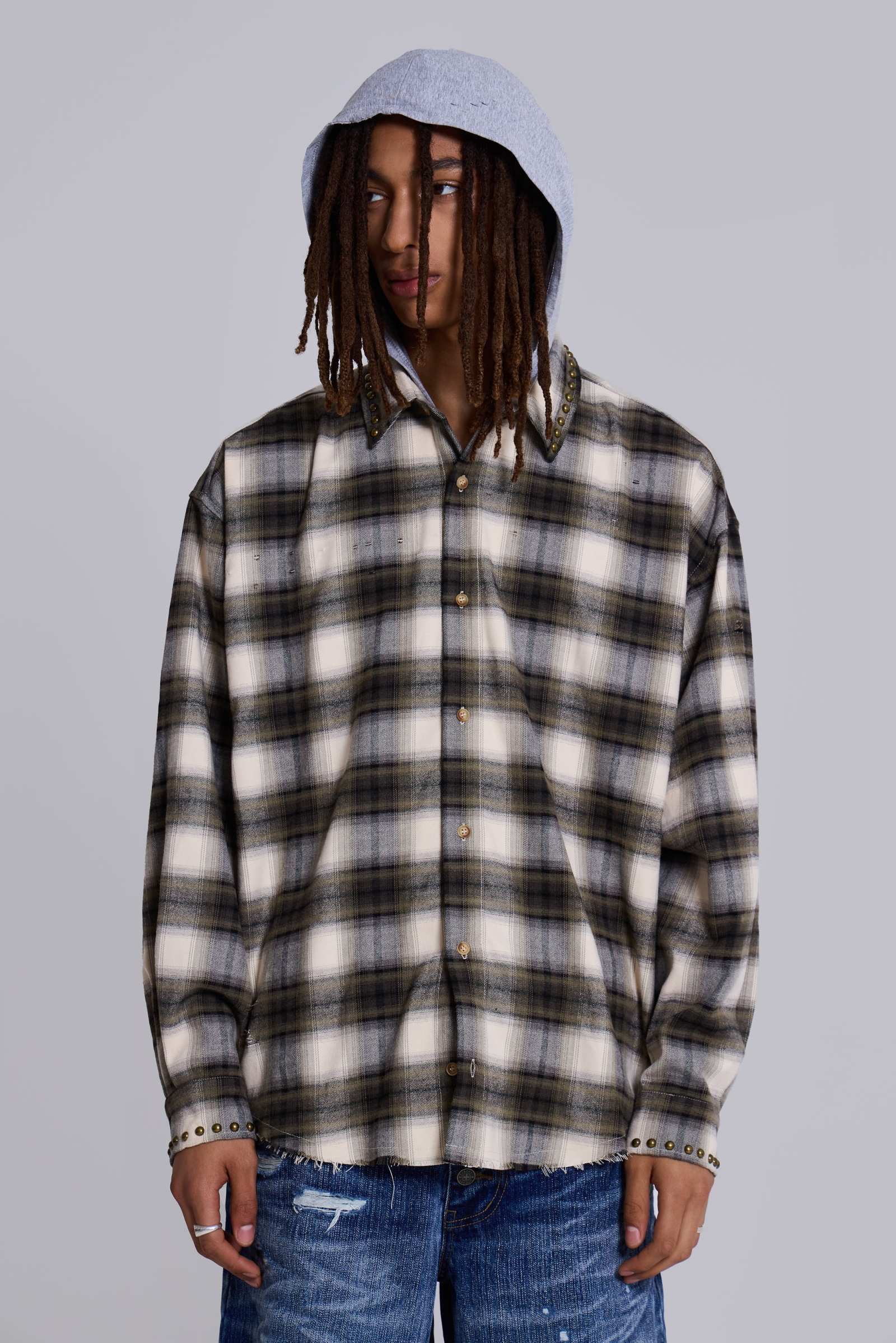 Taku Hooded Flannel Shirt