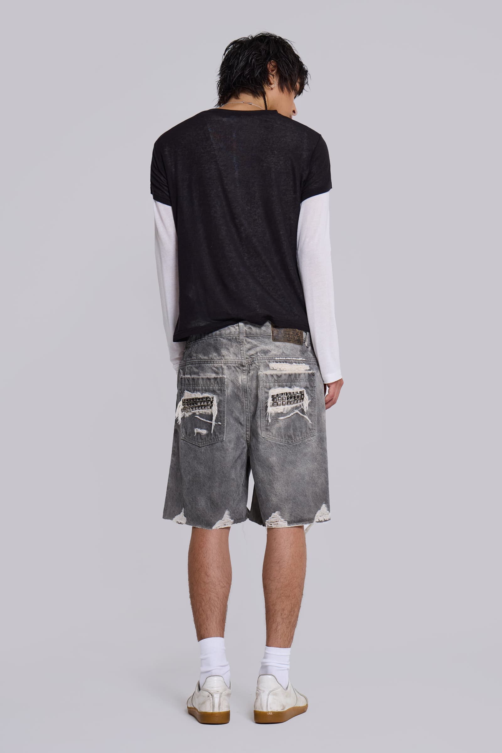 Dirty Studded Glasto Shorts