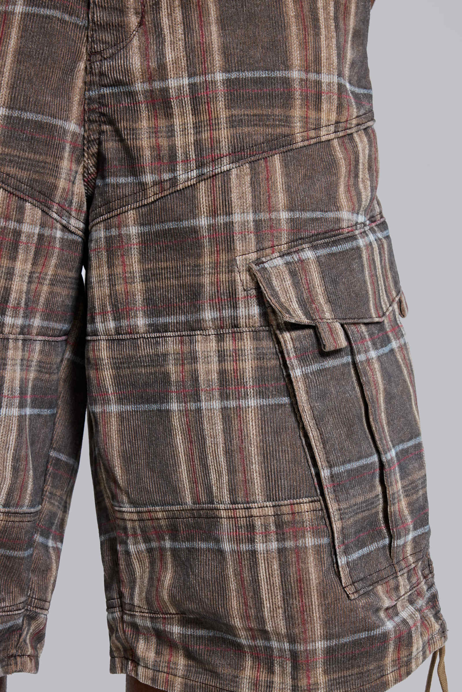 Brown Check Cadet Shorts