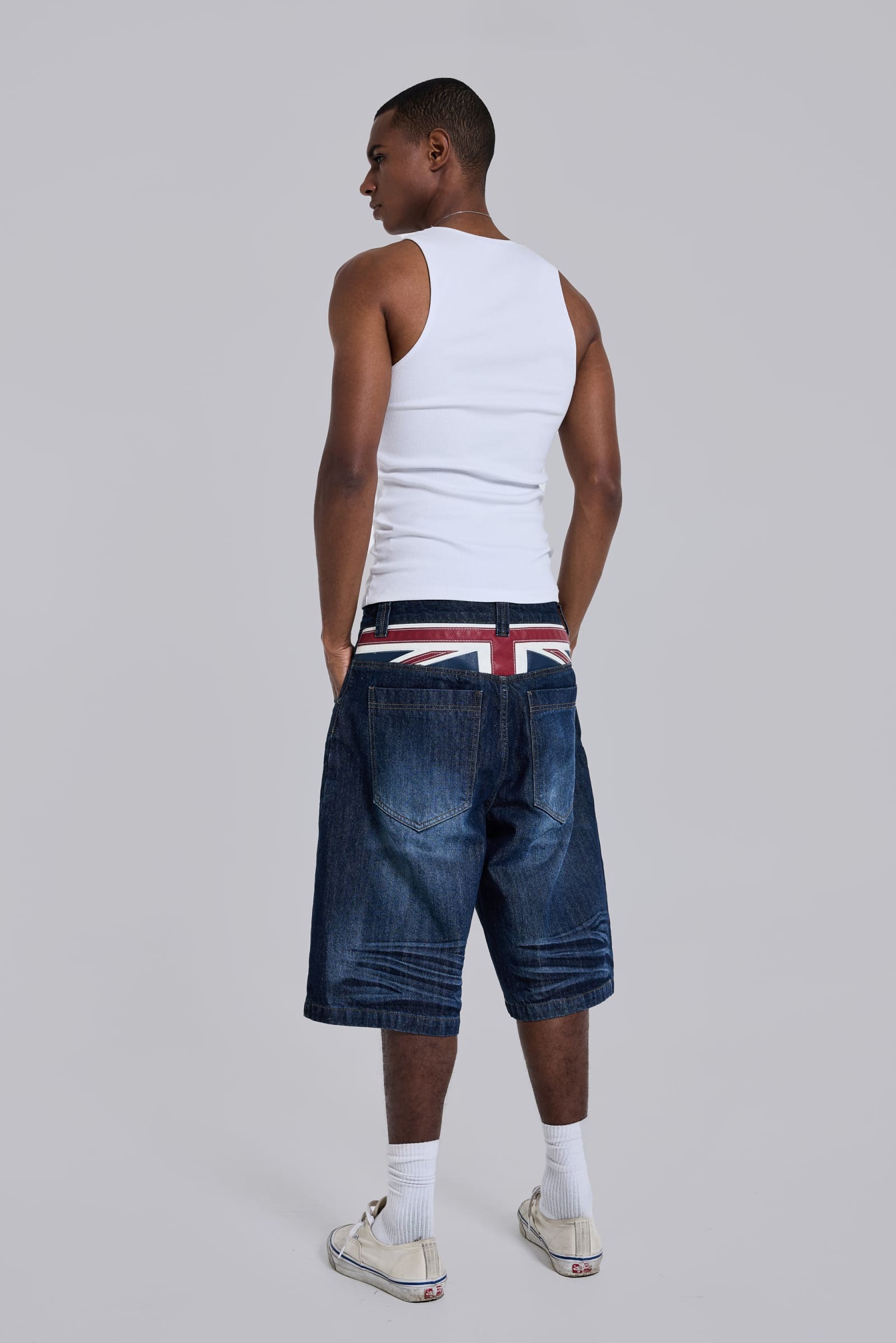 Union Jack Indigo Colossus Jorts