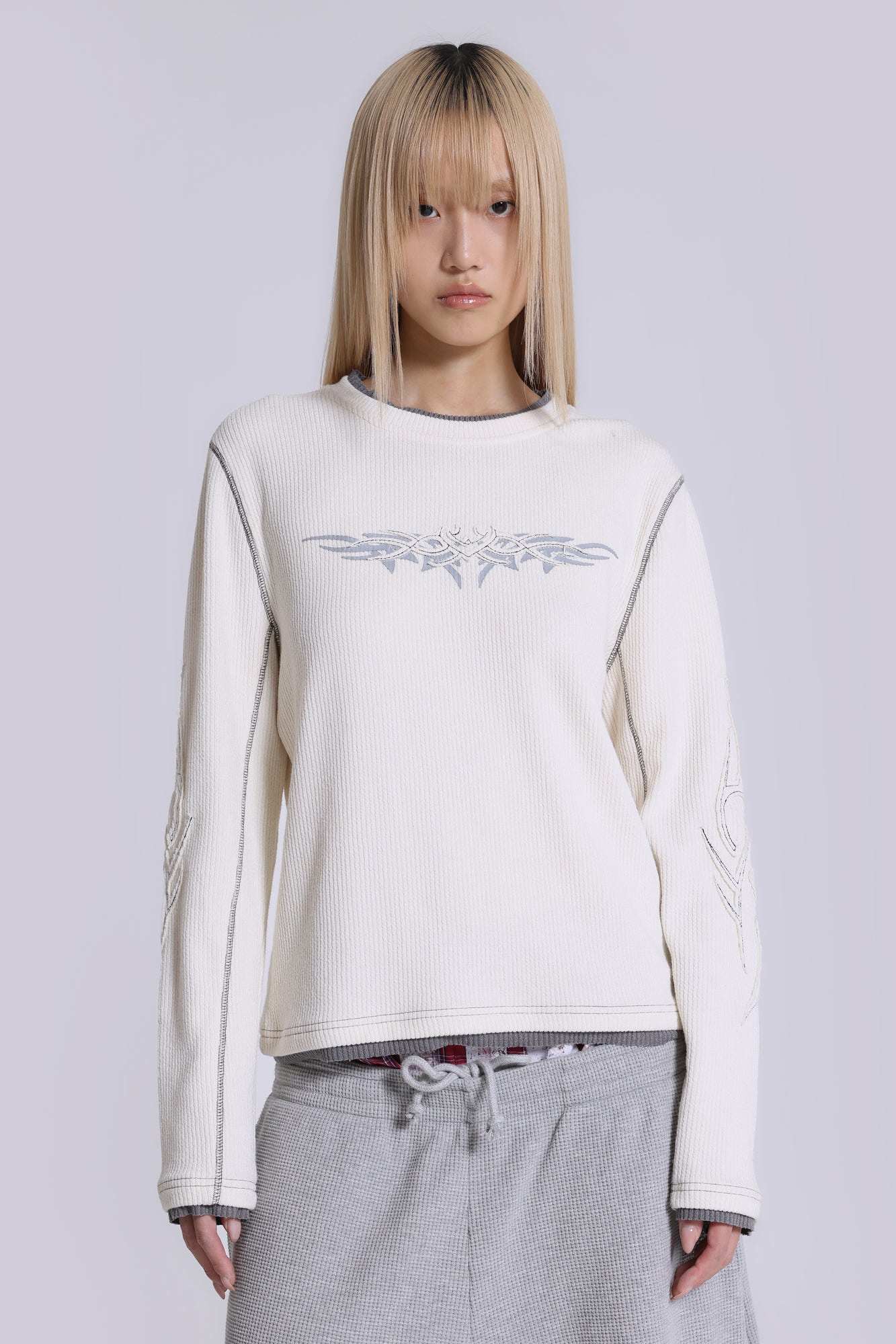 Off White Tattoo Applique Tee