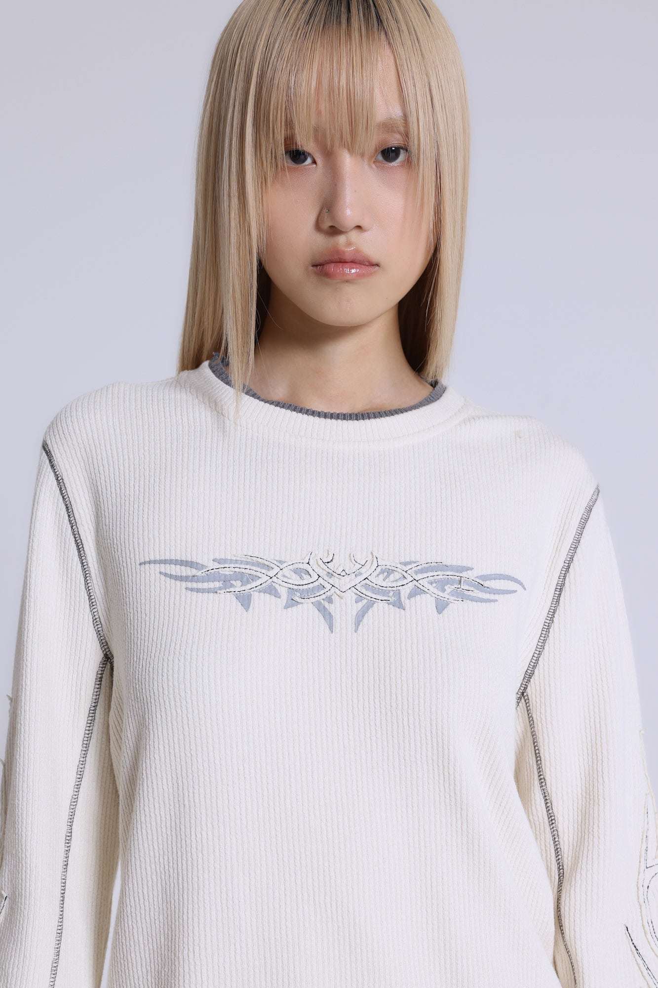 Off White Tattoo Applique Tee