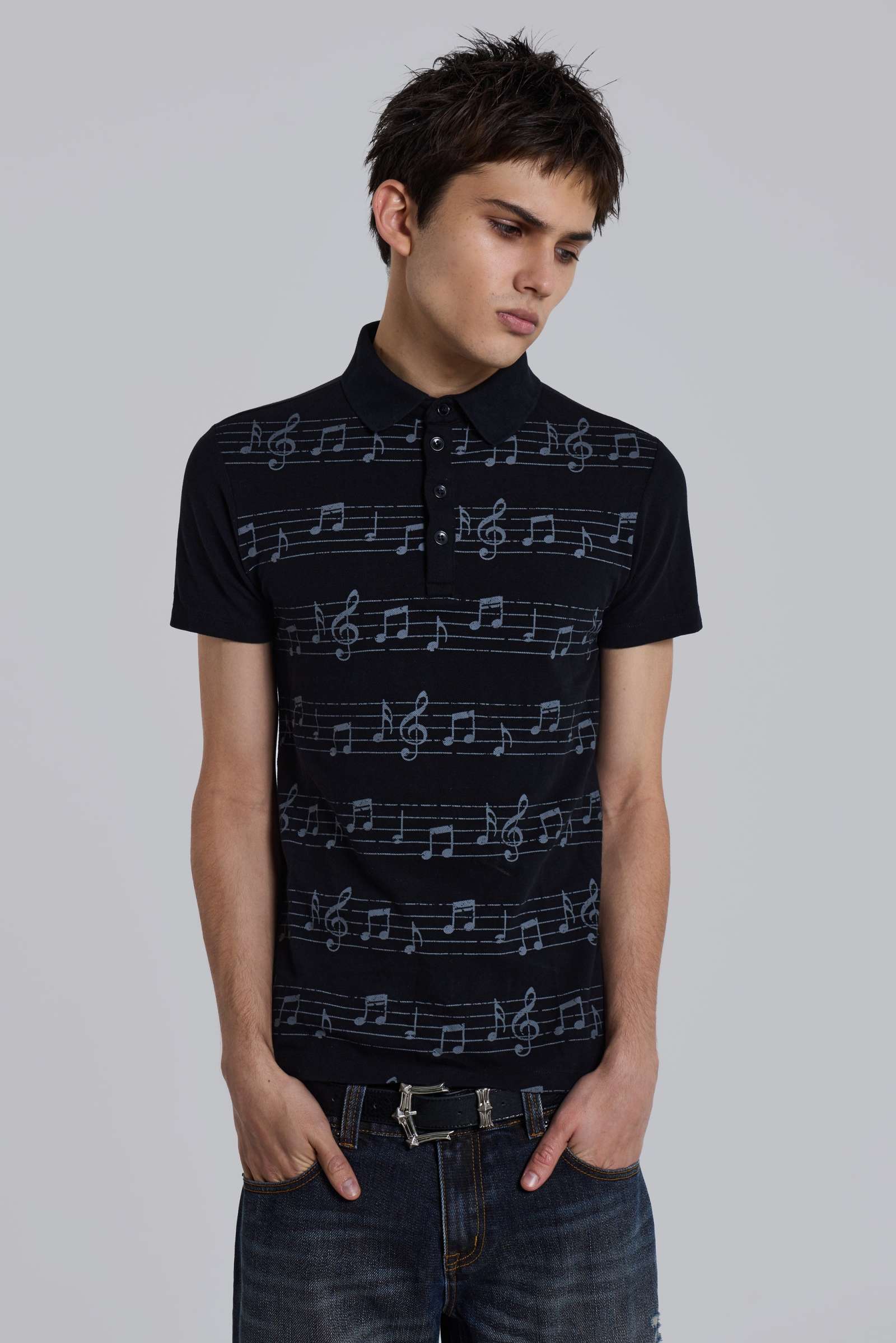 Black Riff Polo Shirt
