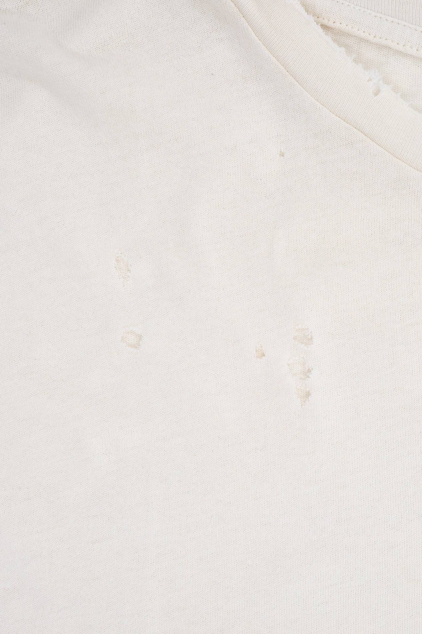 White Moth Cropped T-Shirt