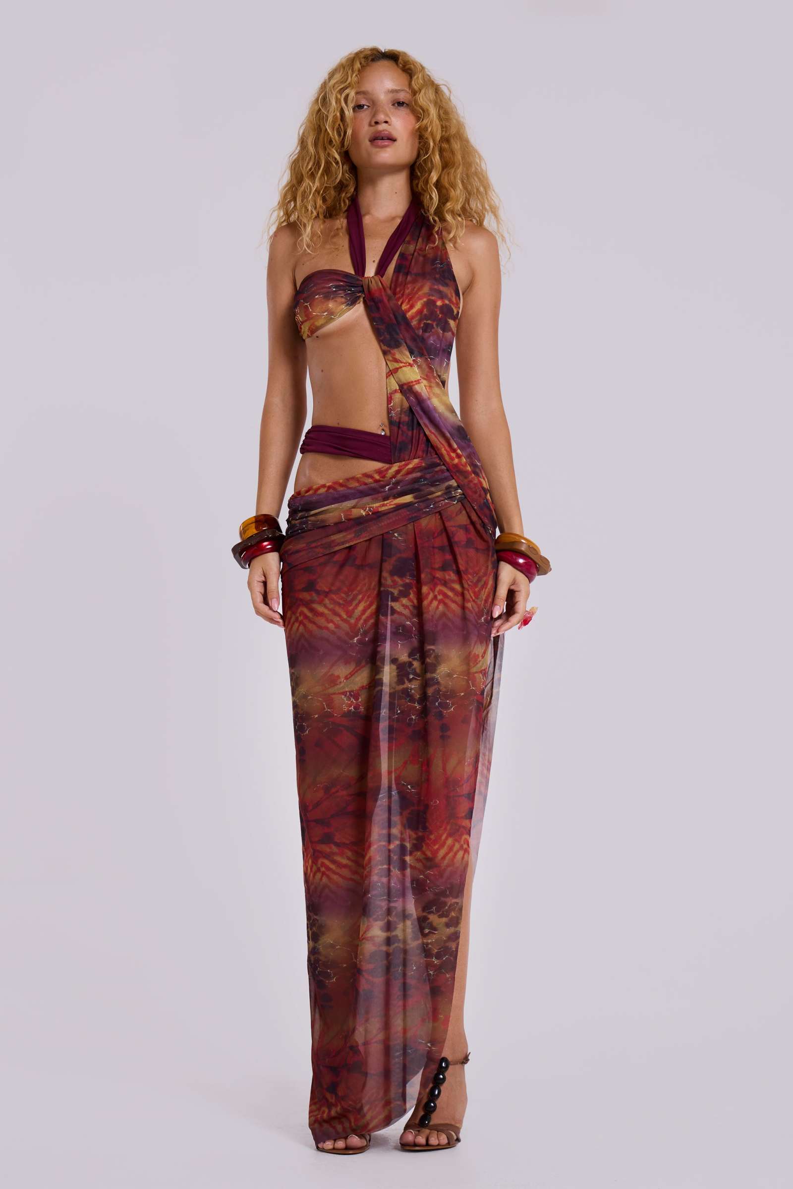 Sonora Asymmetric Maxi Dress