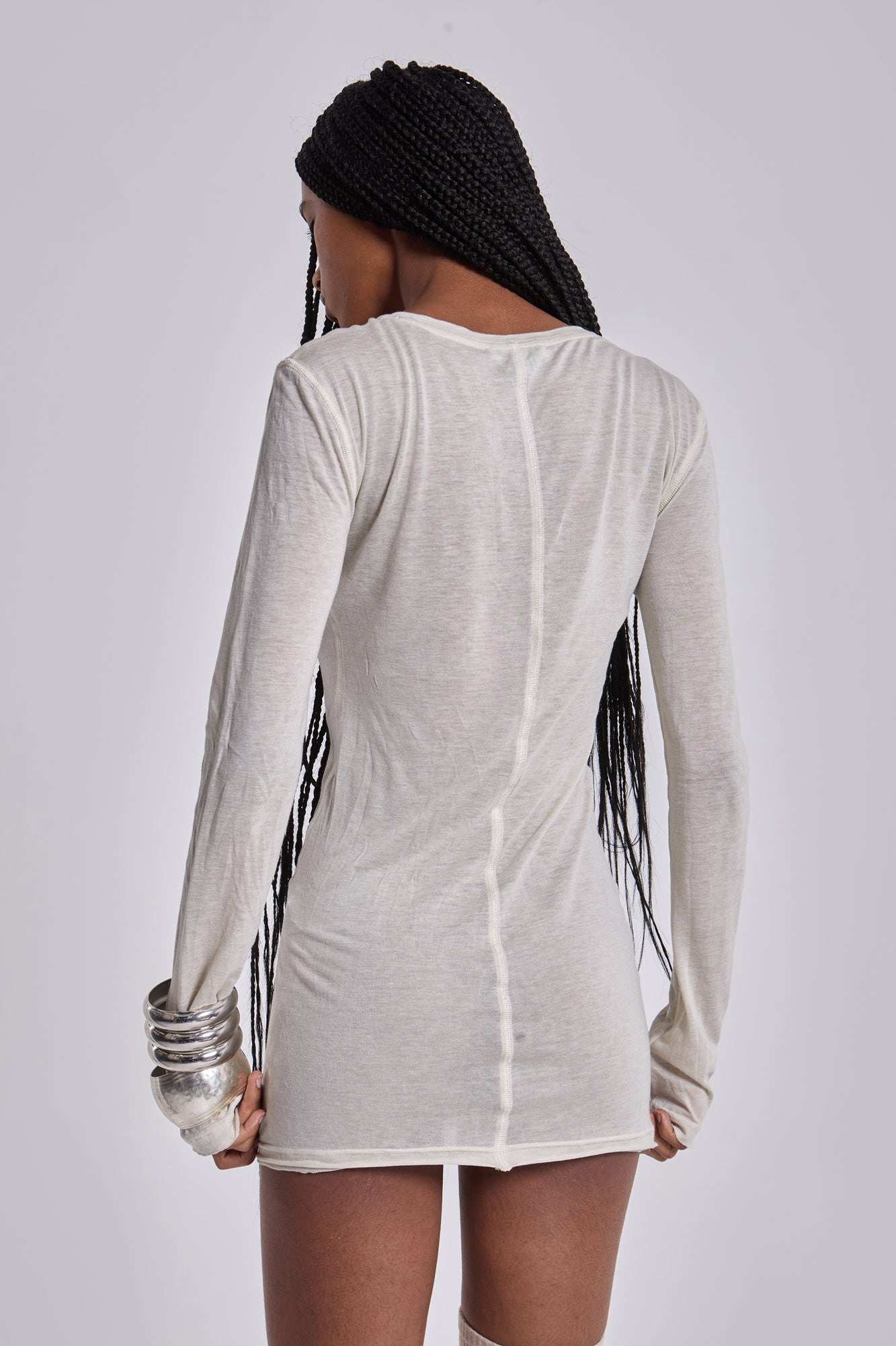 Oatmeal Mist Mini Dress