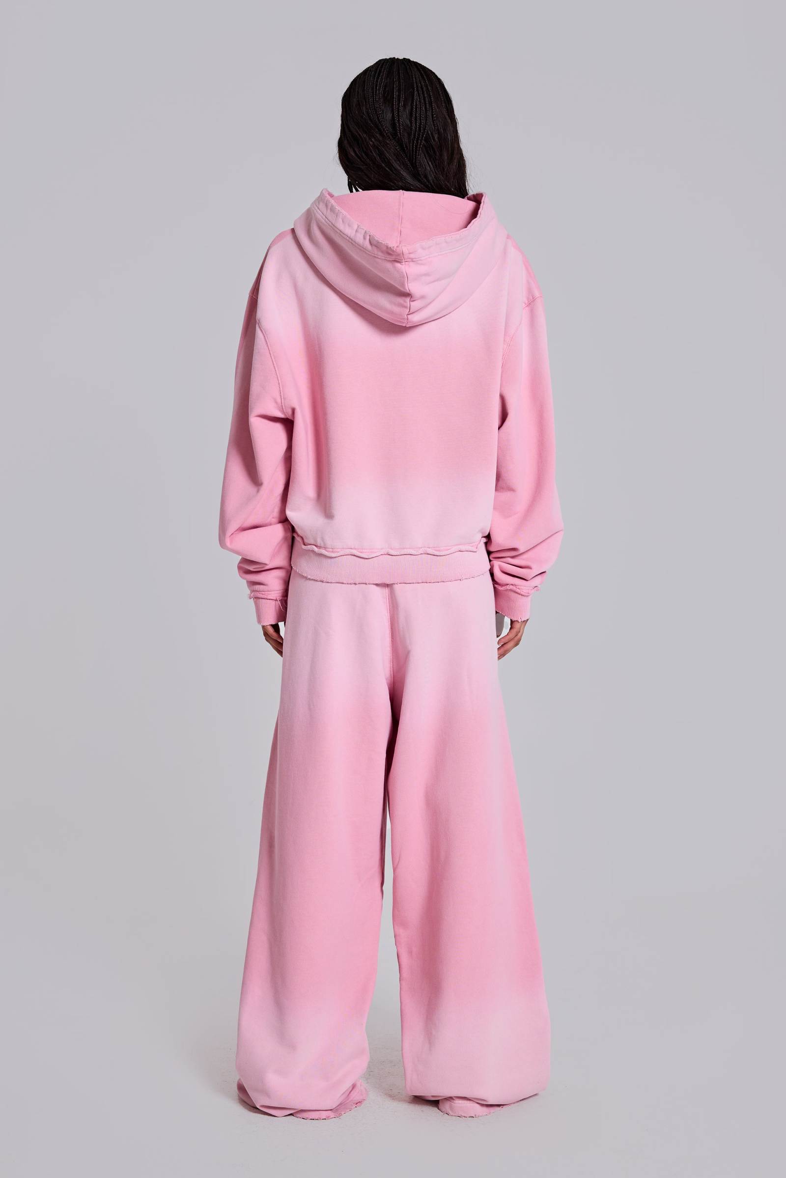Pink Sporty Baggy Monster Hoodie