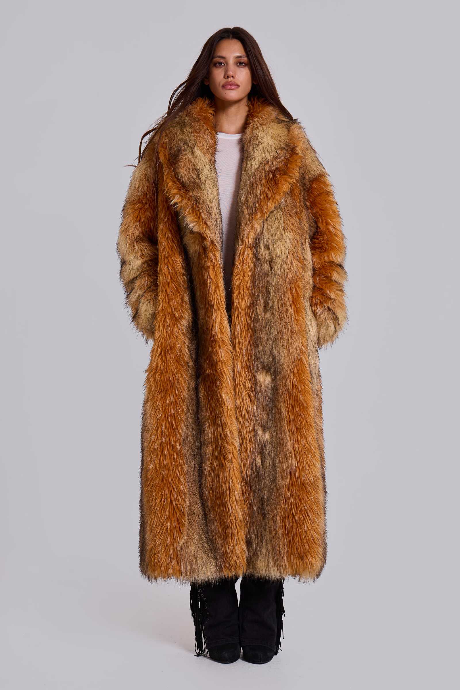 Xylia Faux Fur Maxi Coat