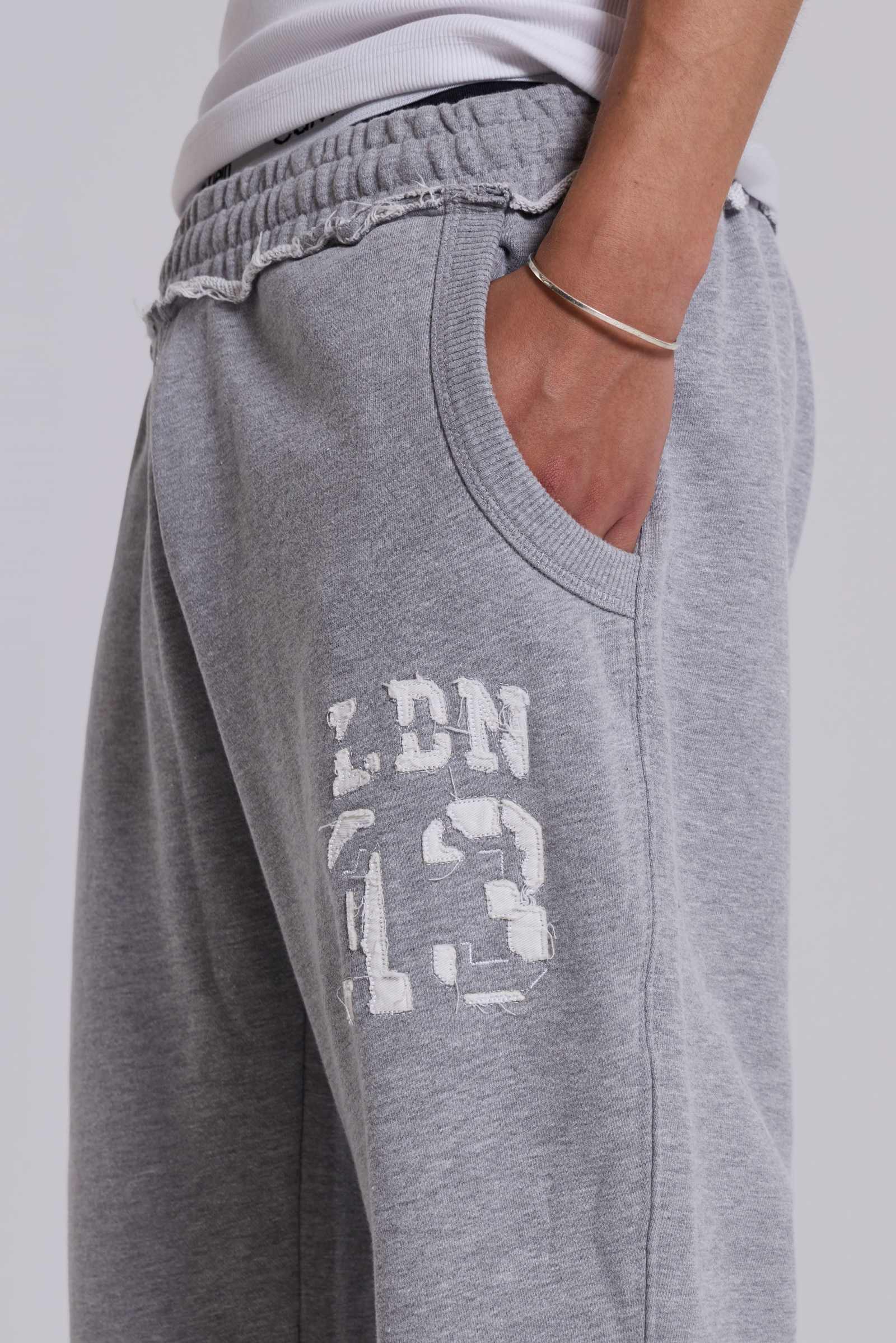 13 Grey Marl Slim Monster Joggers