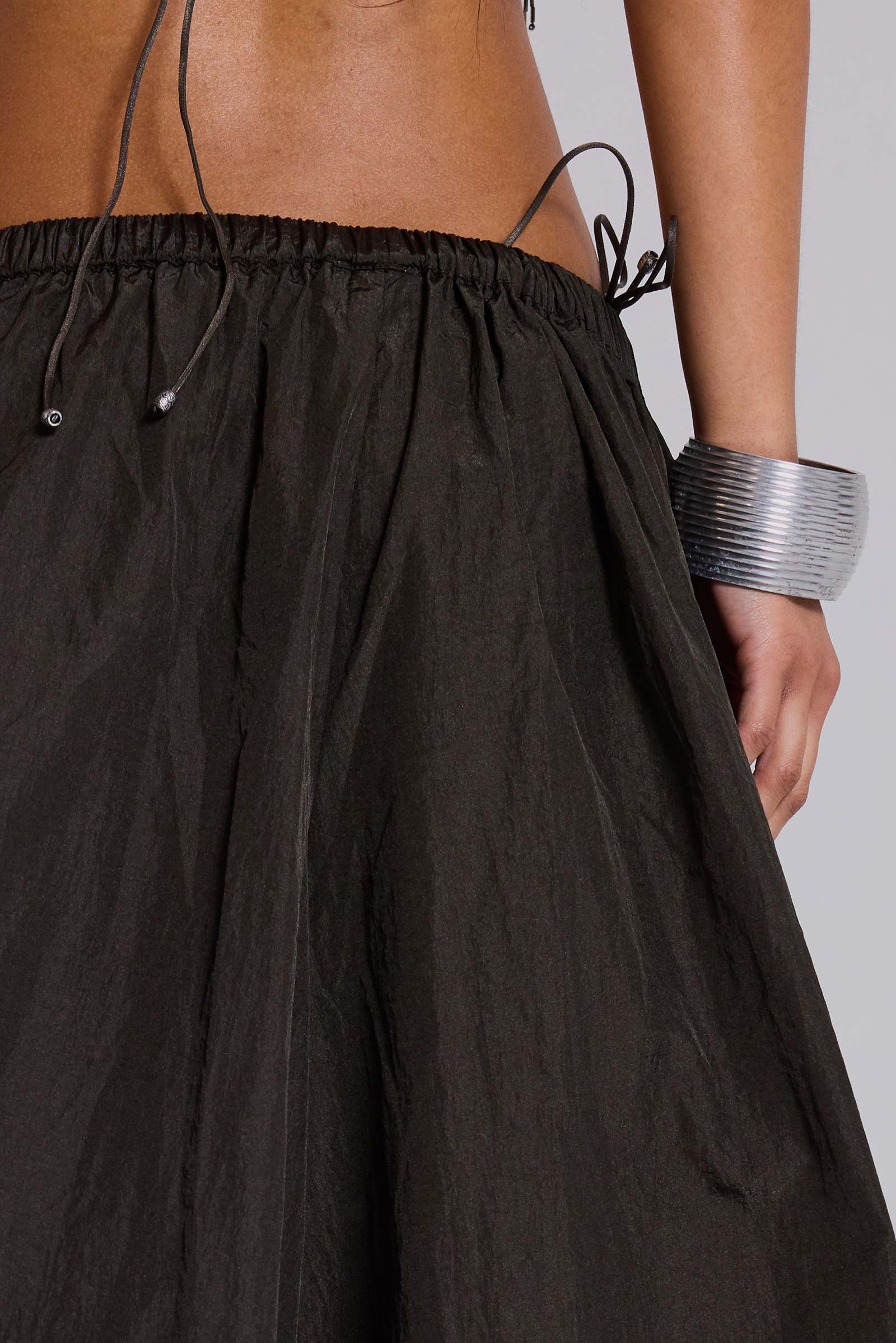 Nexis Nylon Balloon Parachute Pants in Khaki