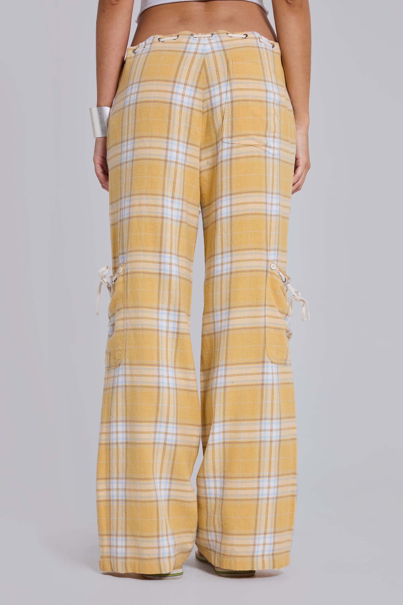 Vellora Low Rise Check Trousers
