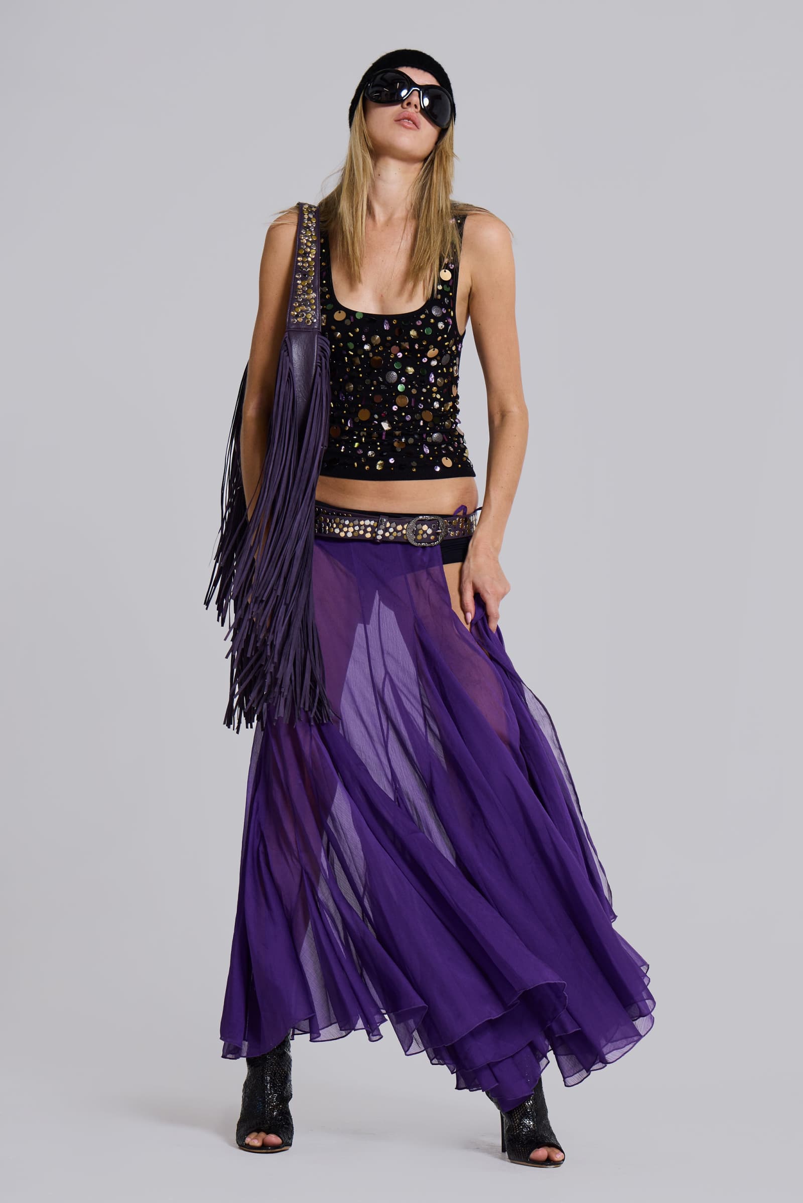 Miria Chiffon Maxi Skirt
