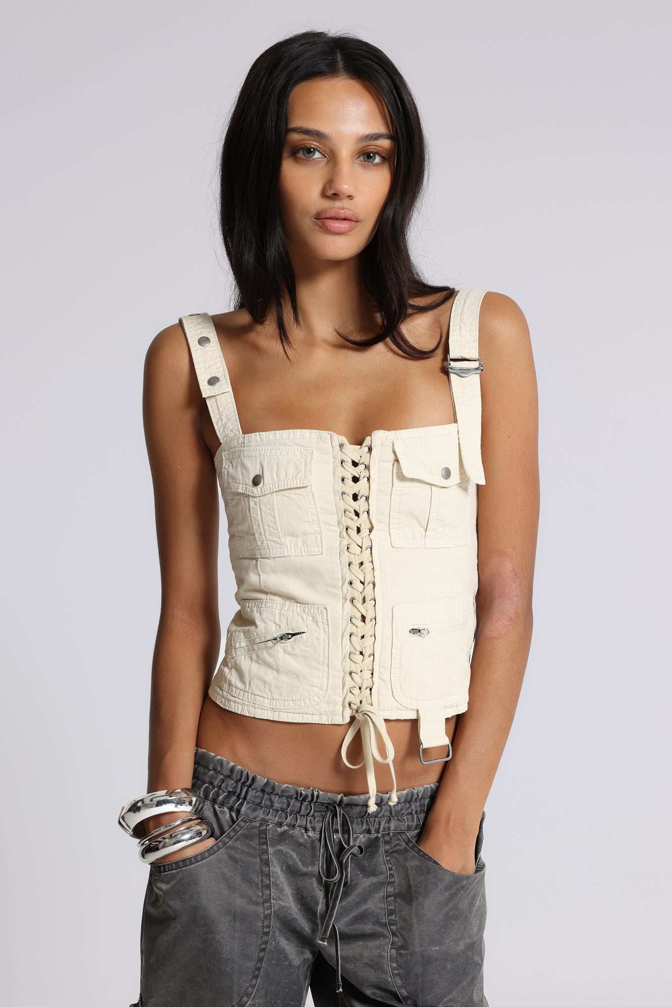 Ecru Cargo Corset