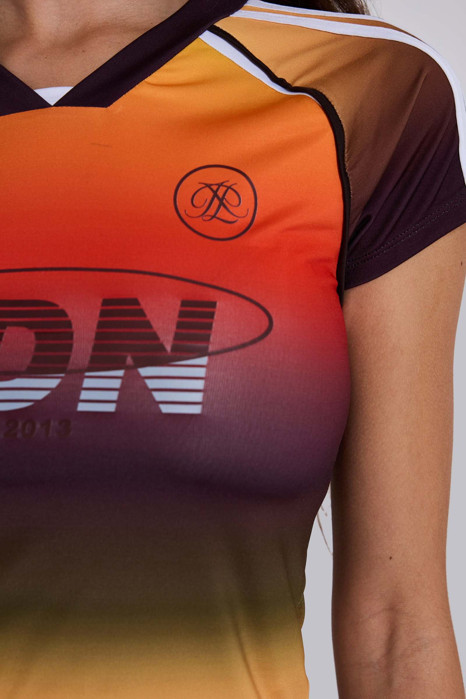 Ombre No.13 Football Baby Tee