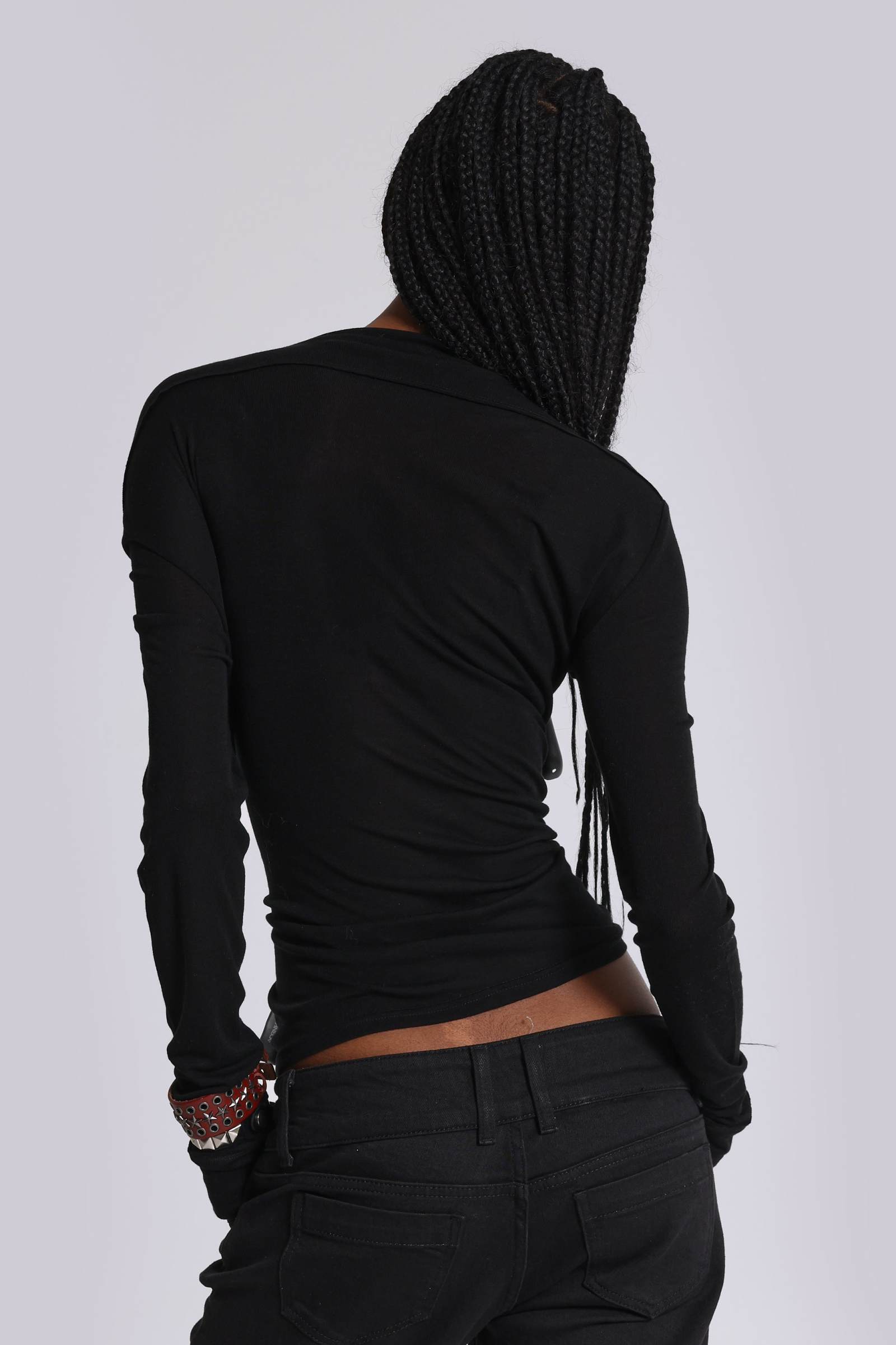 Black Haze Henley Top