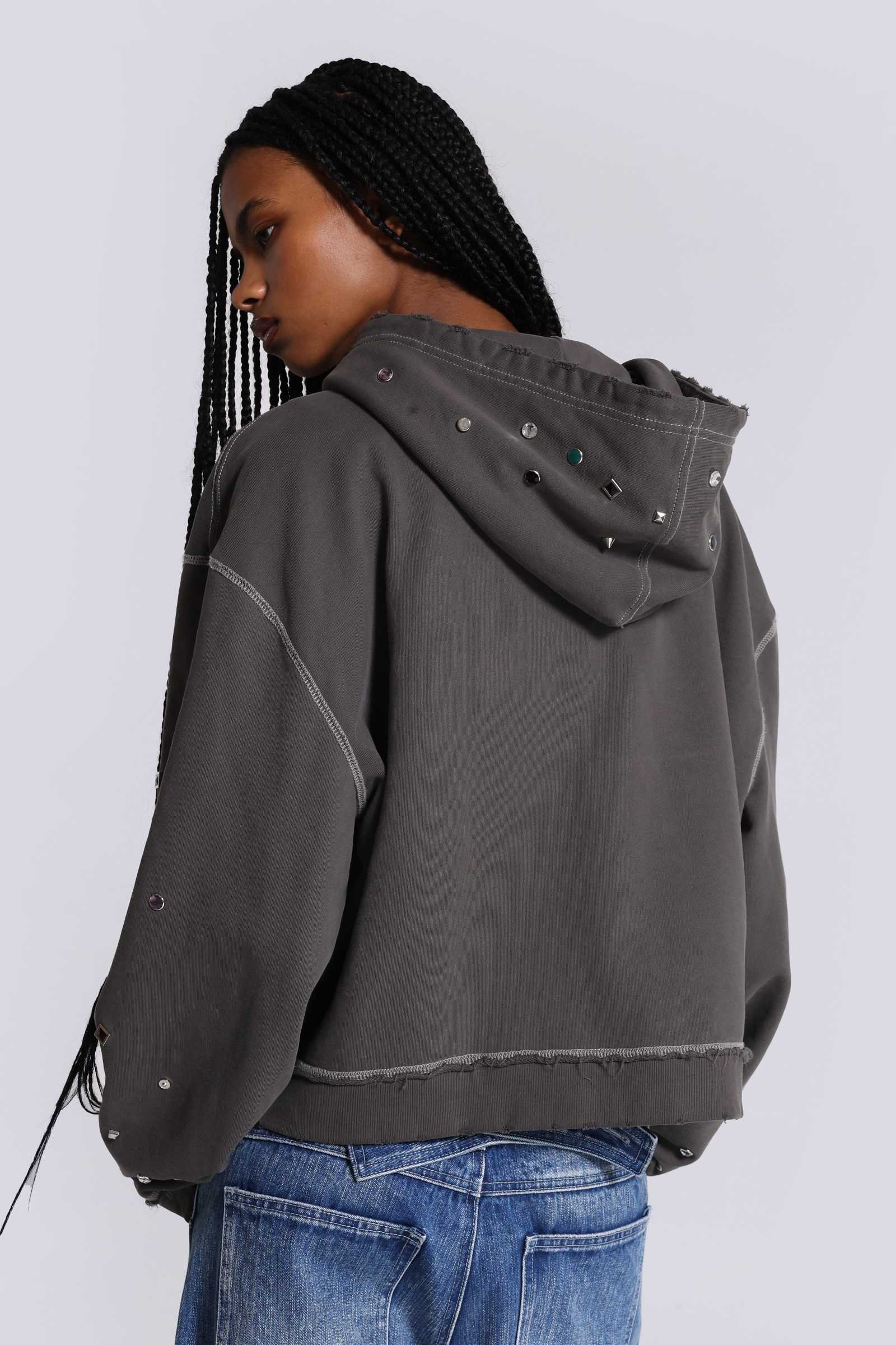 Trixa Jewel Studded Hoodie