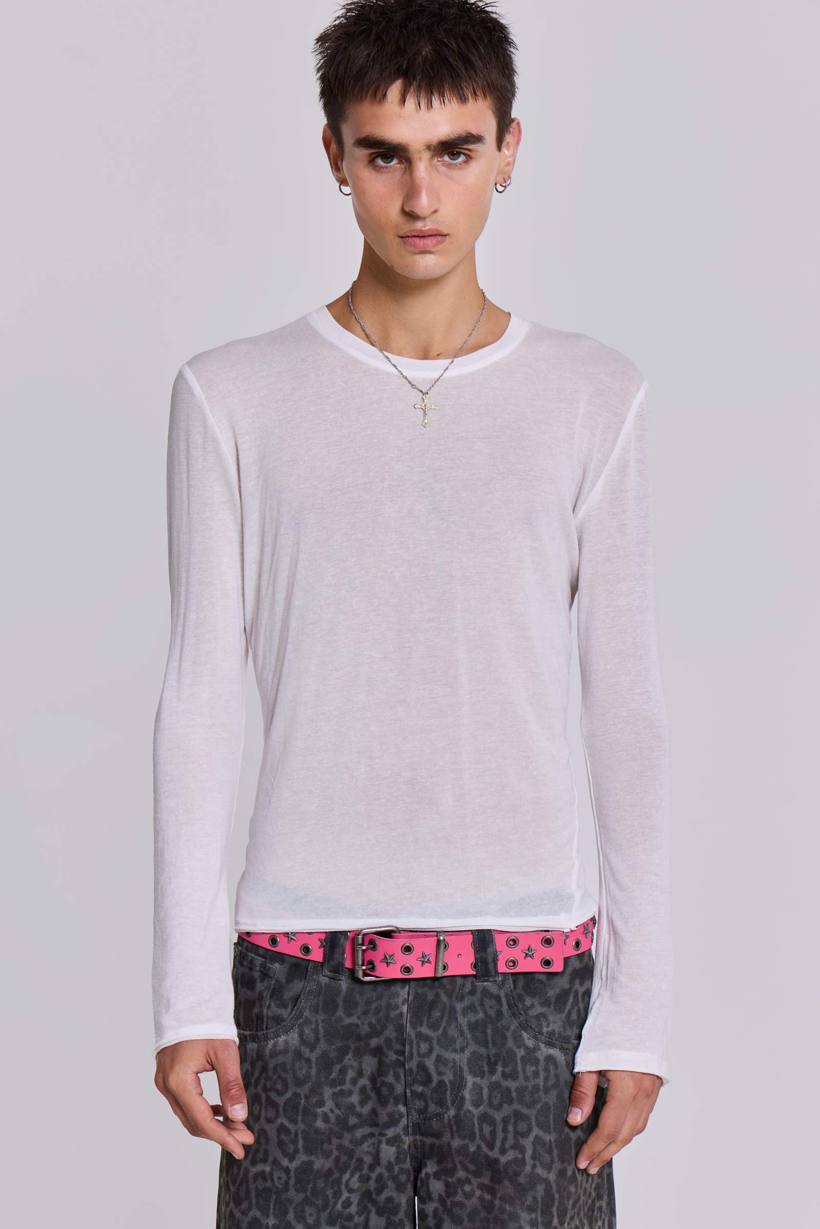 White Mist Long Sleeve Top