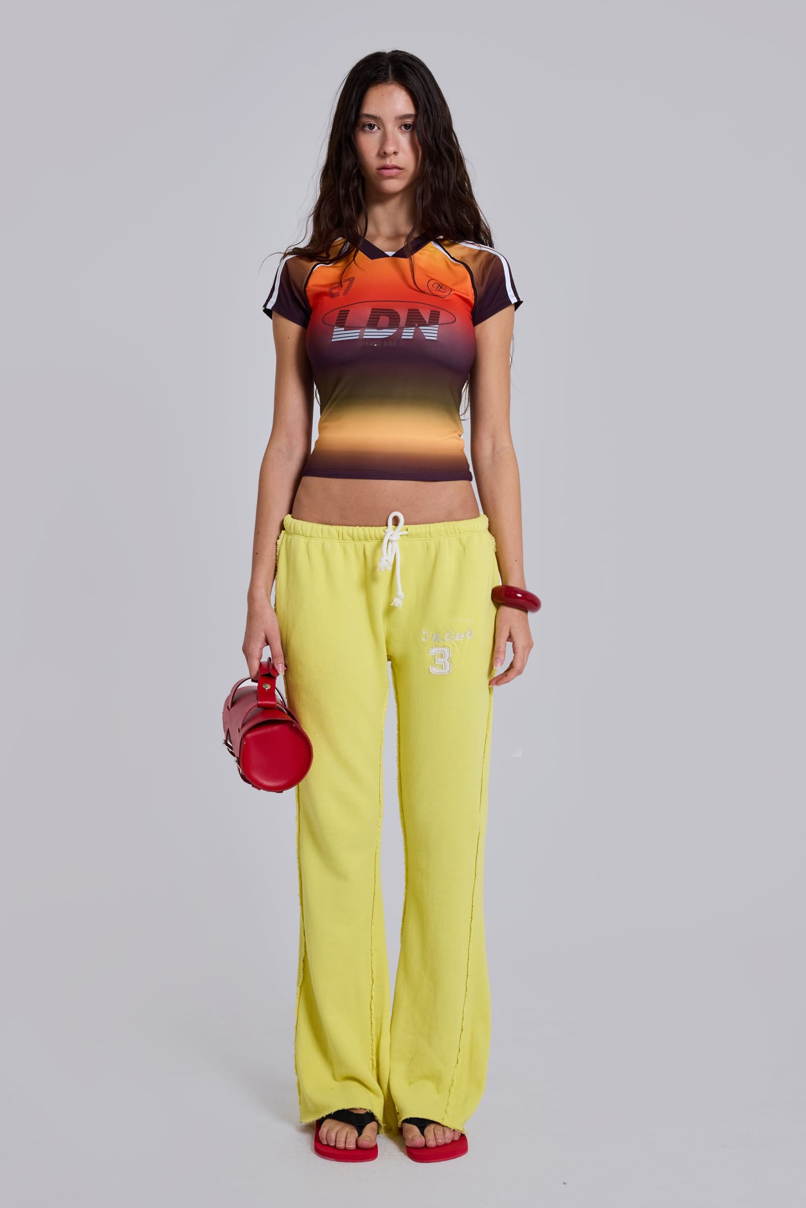 Ombre No.13 Football Baby Tee