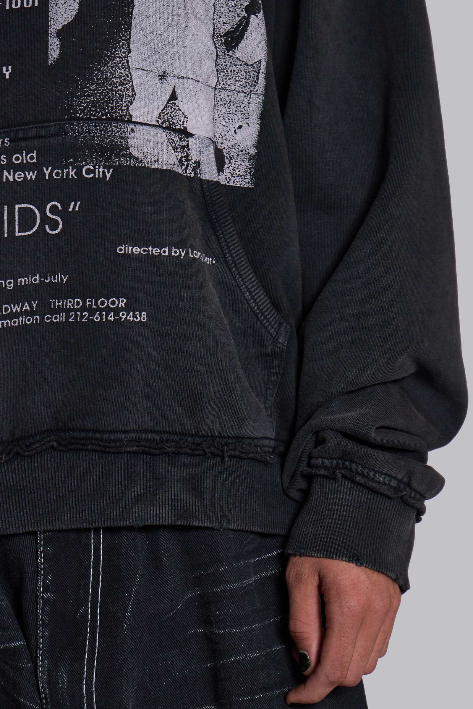 Open Casting Black Hoodie