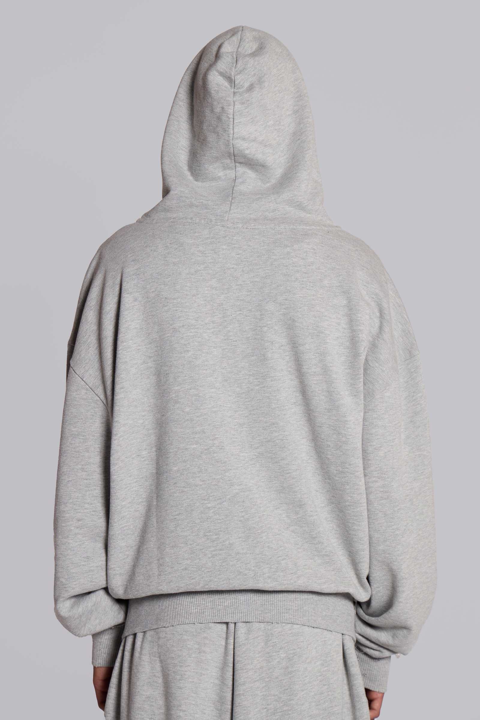 Grey Oversized Monster Hoodie