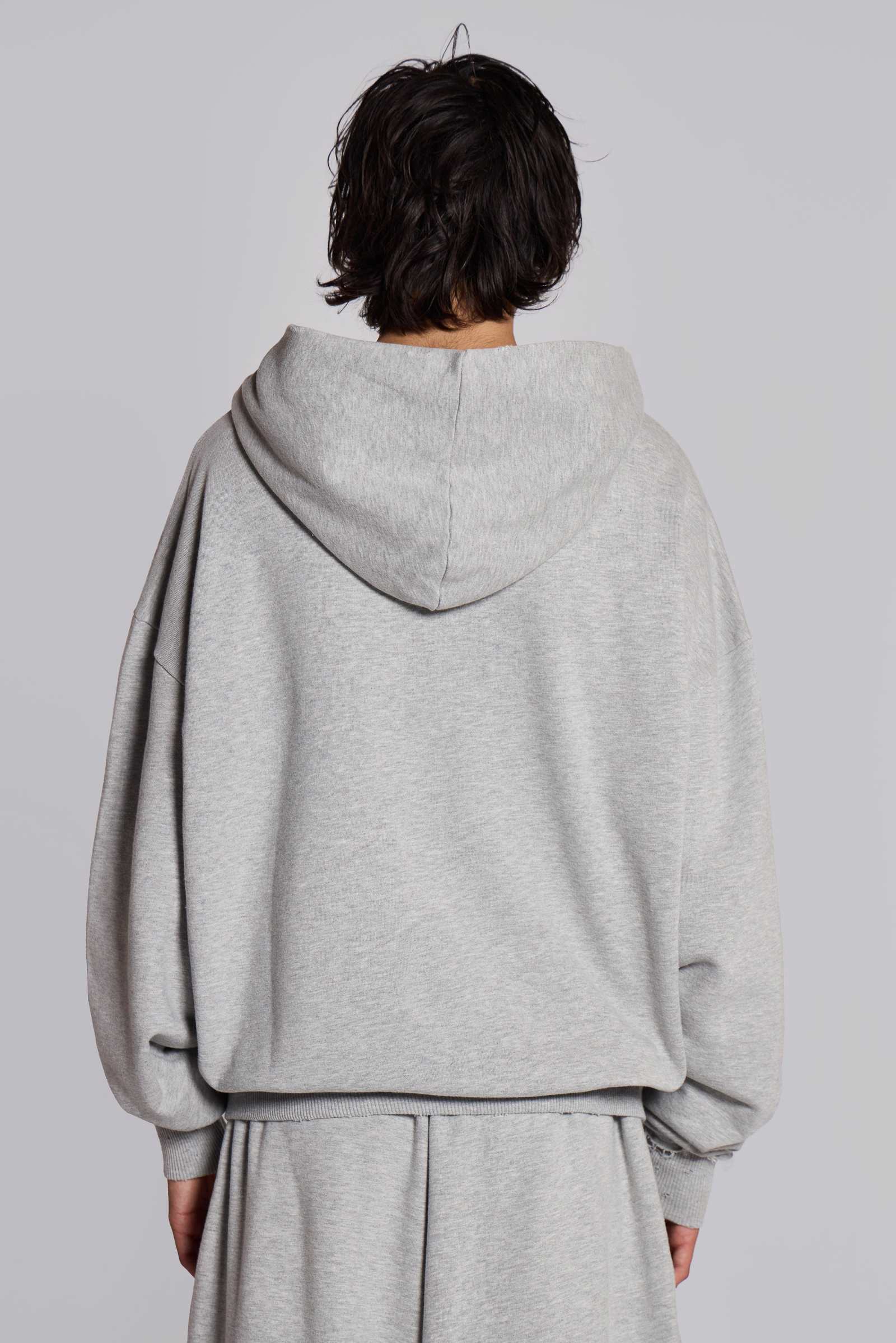 Grey Oversized Monster Hoodie