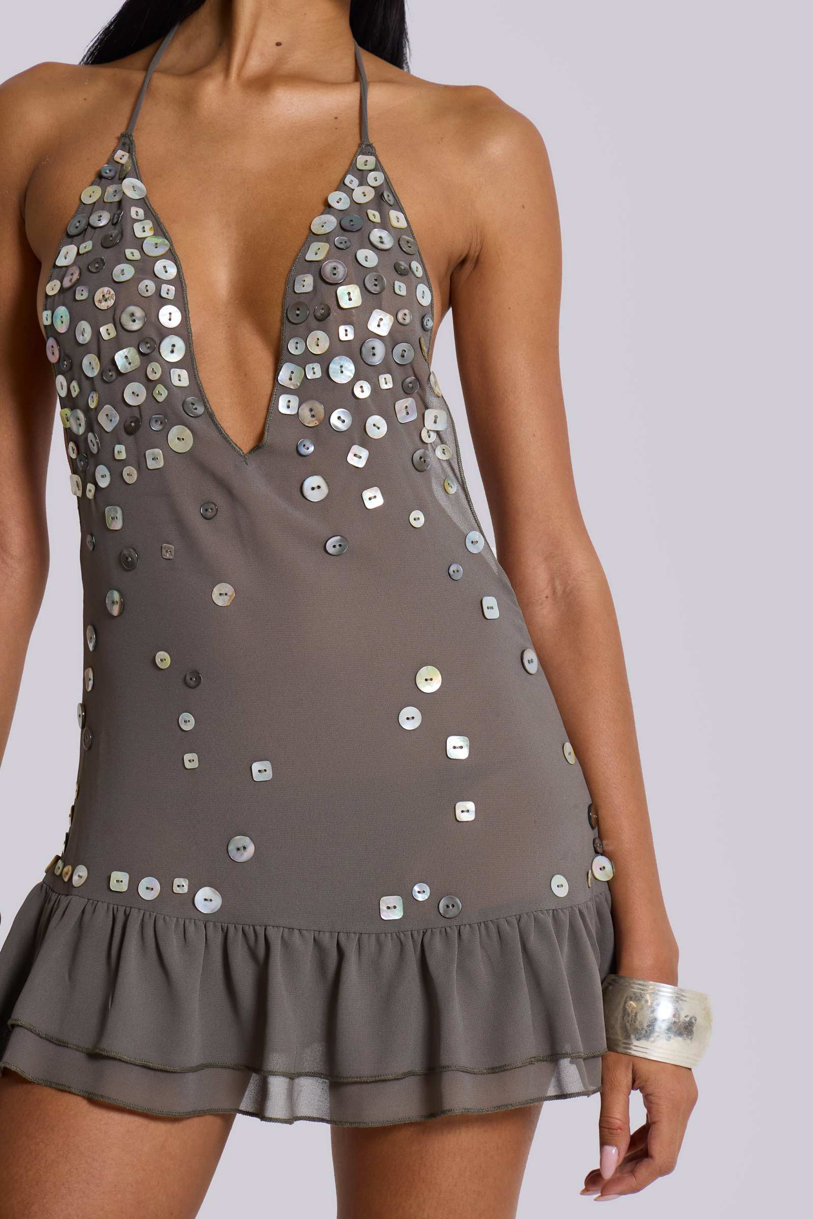Amo Button Up Mini Dress main image 1