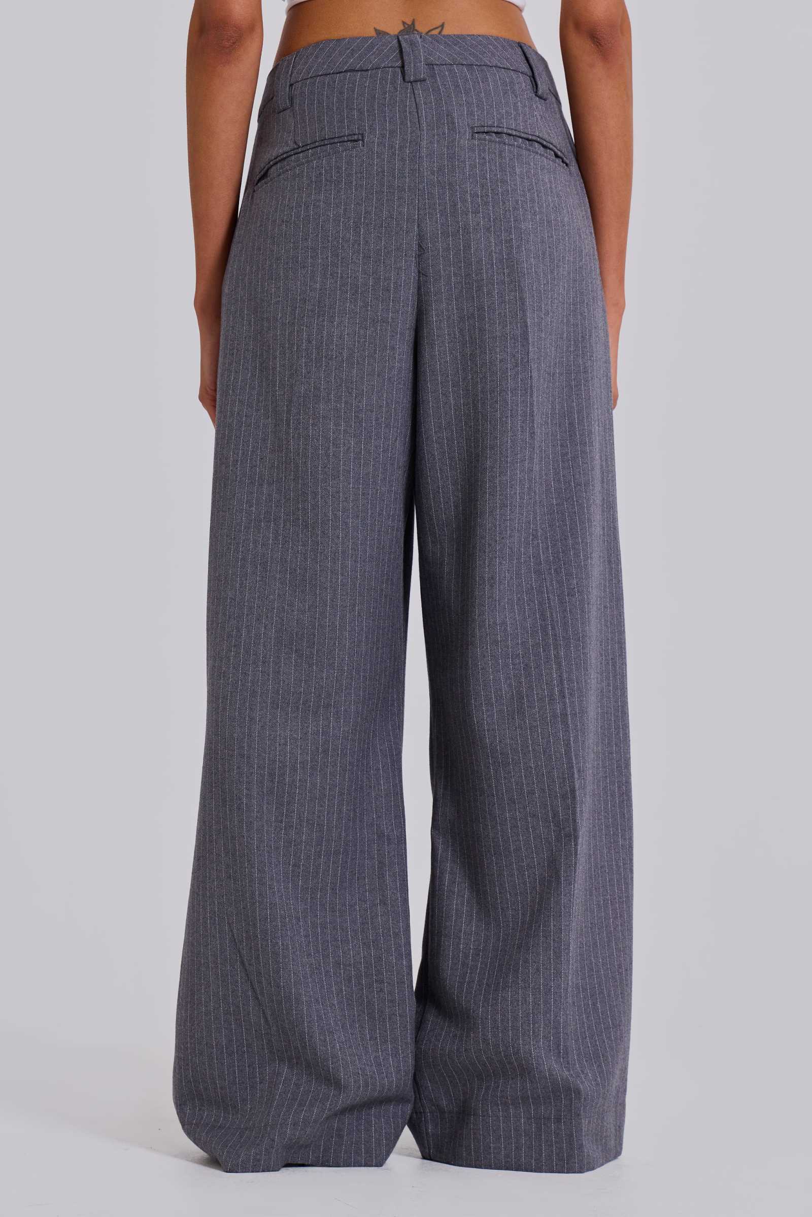 Liora Block Color Suit Pants (Grey)