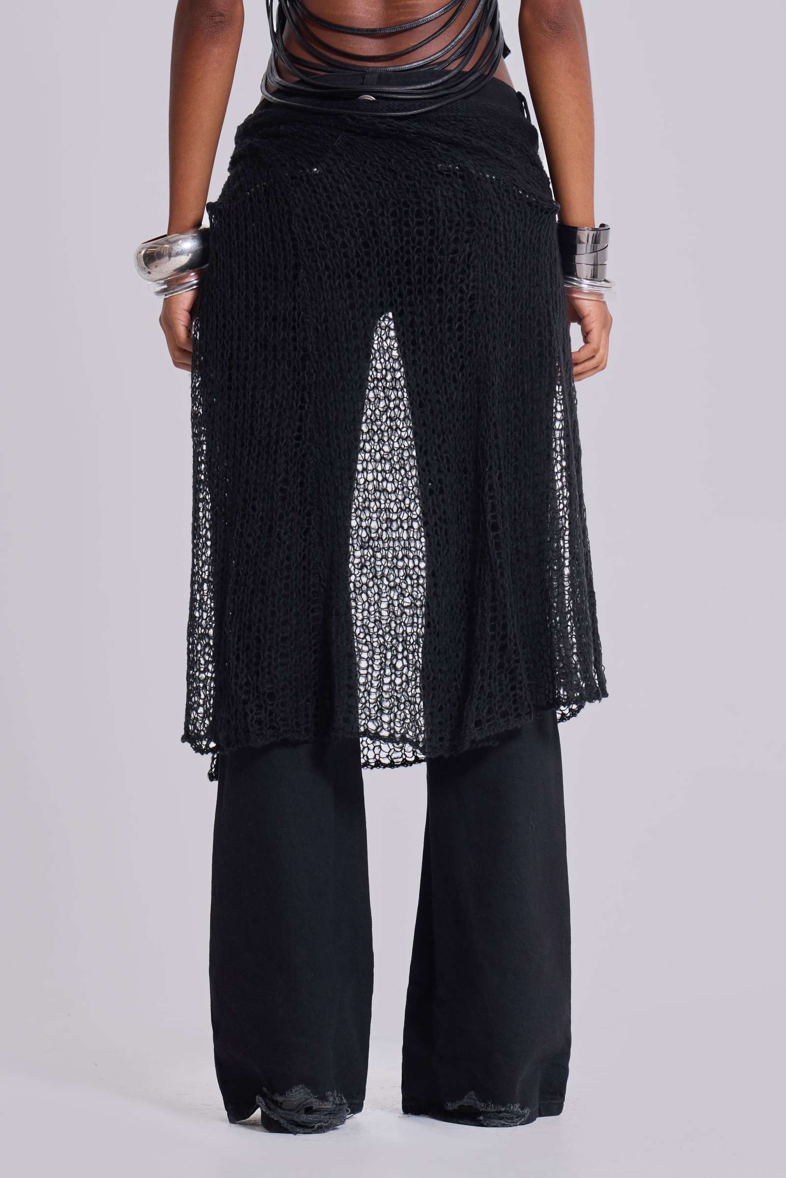Mudjeans Lena Long Skirt Nero Nero