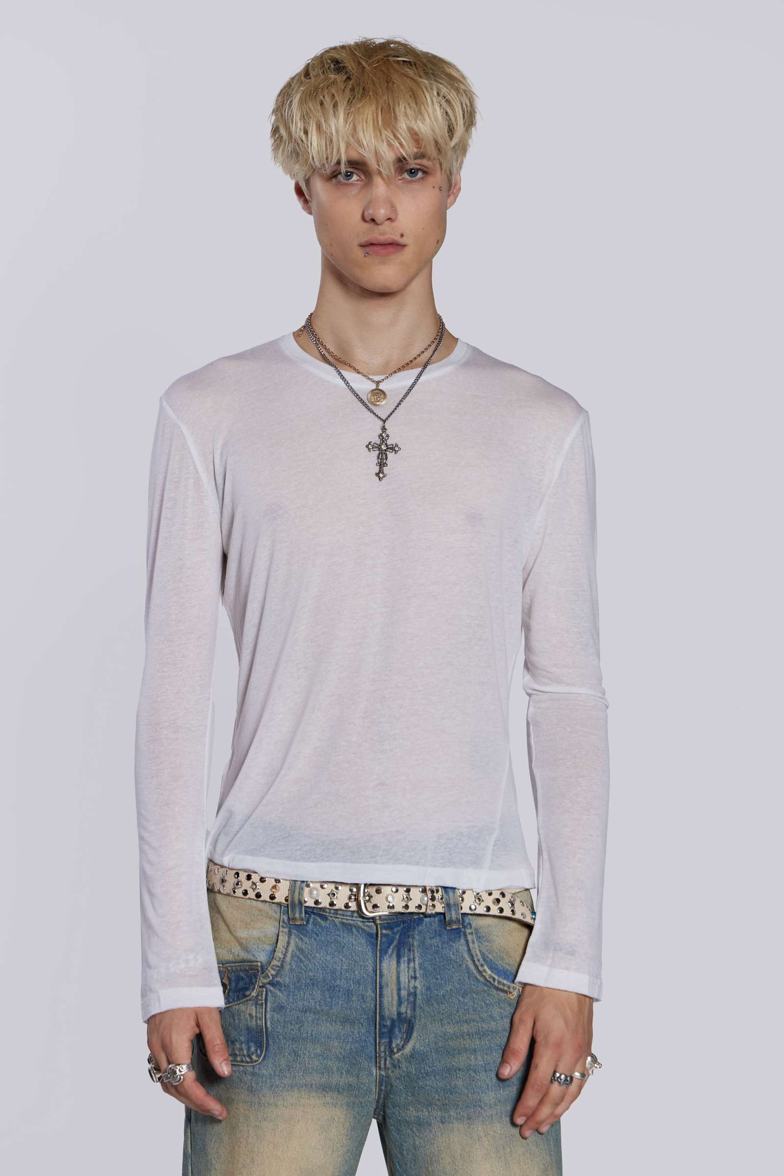 Shop White Mist Long Sleeve | Jaded London | Clothing