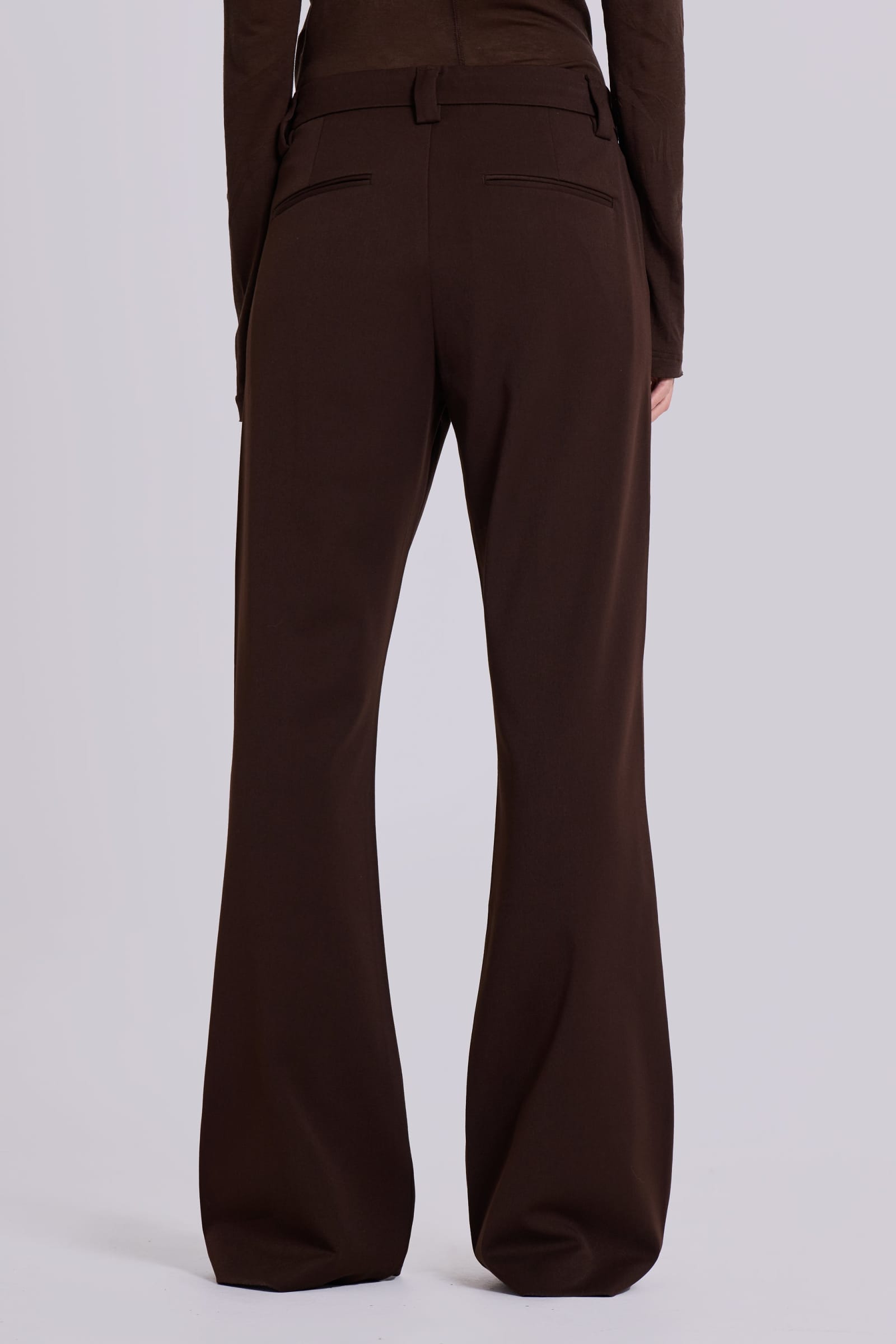 Brown Cotton Blend Pant Suit main image 1